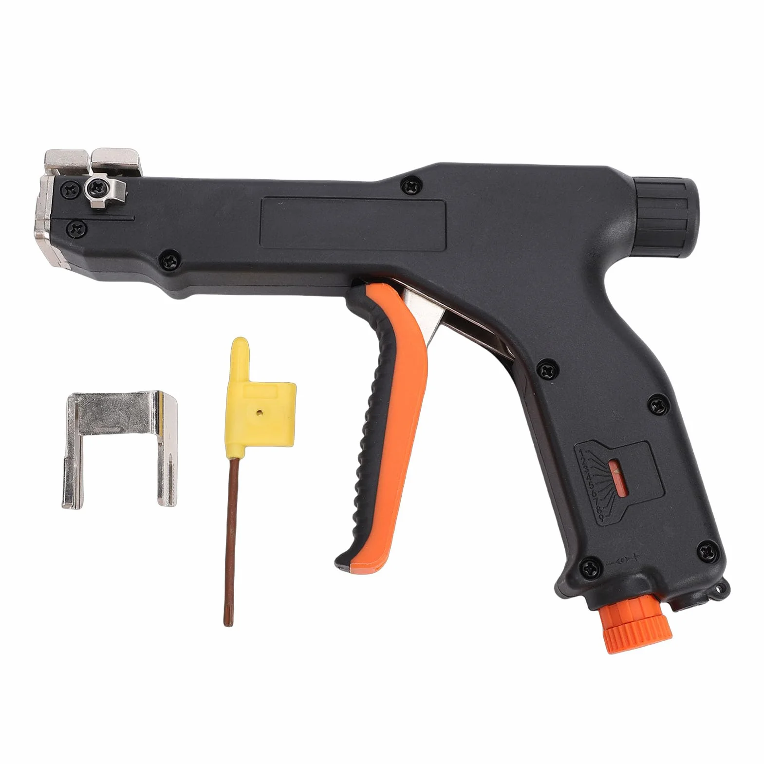 Eujgoov Pistolet do Opasek Kablowych, Samoblokujące Szczypce Nastawne ze Stali Wysokowęglowej do Nylonowych Opasek Kablowych 2–12 Mm, z Narzędziem Automatycznego Odcinania