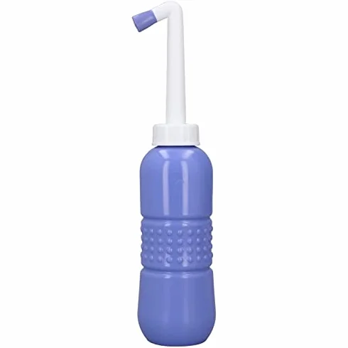 Przenośny bidet toaletowy, praktyczny prysznic tylny do toalety, pojemność 650 ml, wygodny bidet ręczny dla lepszej higieny, łatwy w obsłudze i ustawieniu (niebieski)