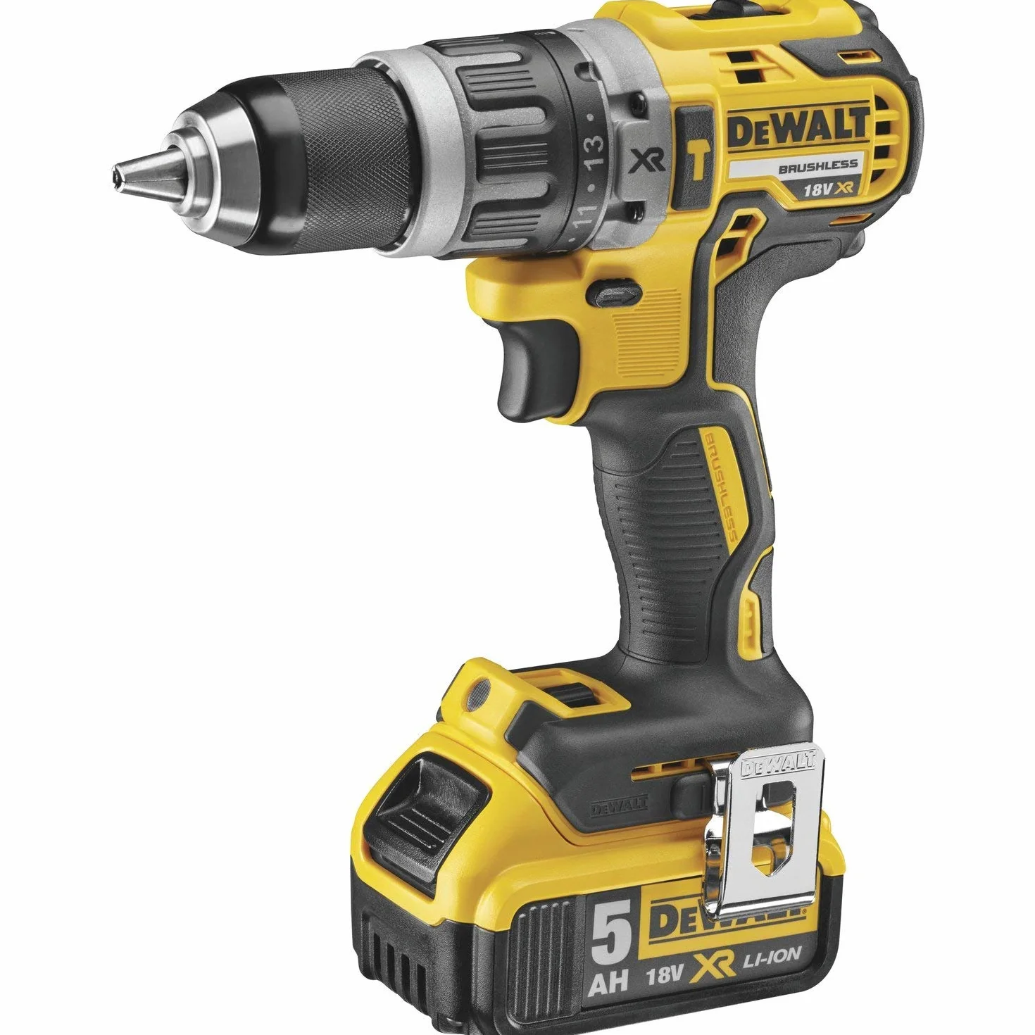 Dewalt DCK551P3T-QW Zestaw Pięciu Narzędzi Akumulatorowych, 18 V, Czarny/Żółty