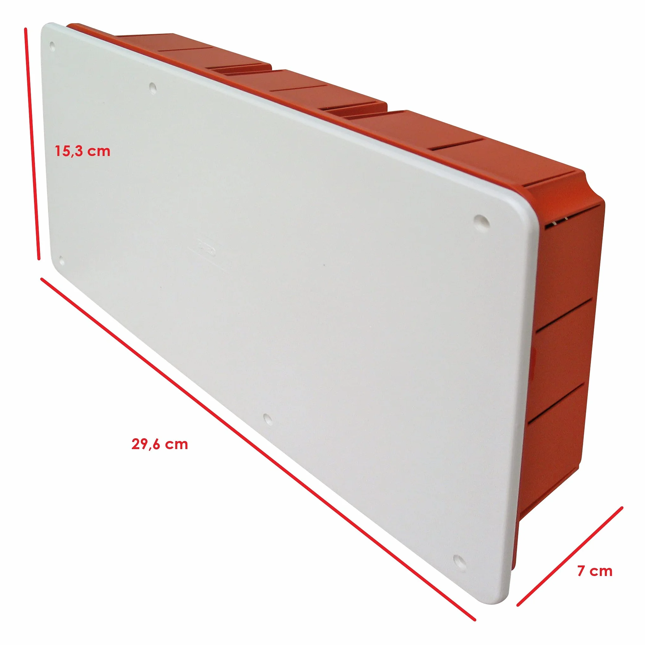 Poly Pool PP0591 podtynkowa puszka rozgałęźna 296 x 153 x 70 mm biała