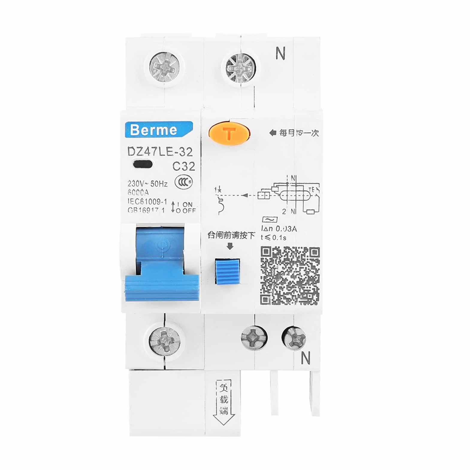 Wyłącznik Różnicowoprądowy 1P+N C32 30mA 230V