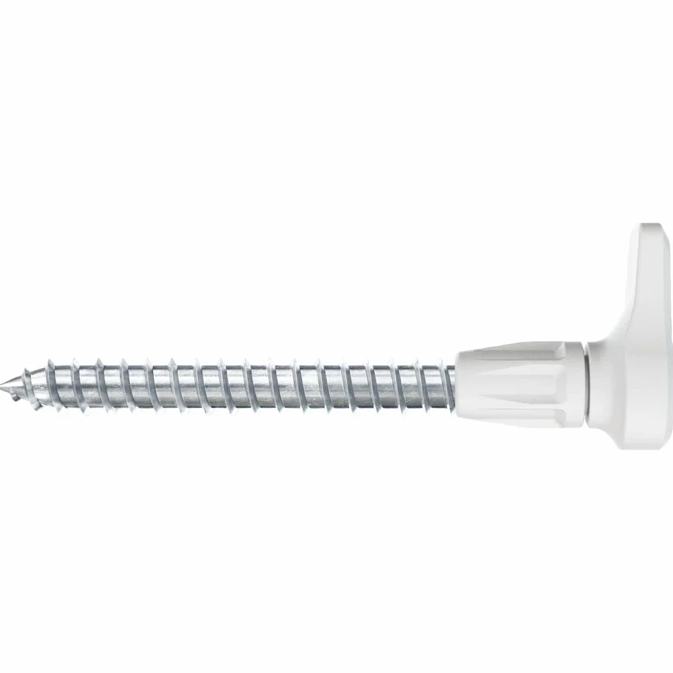 fischer 564168 Angle, zestaw składający się z 25 śrub z hakami kątowymi i kołkami DuoPower 6 x 30, śruby do płyt wiórowych z haczykami, elastyczne haki śrubowe do montażu w wielu materiałach
