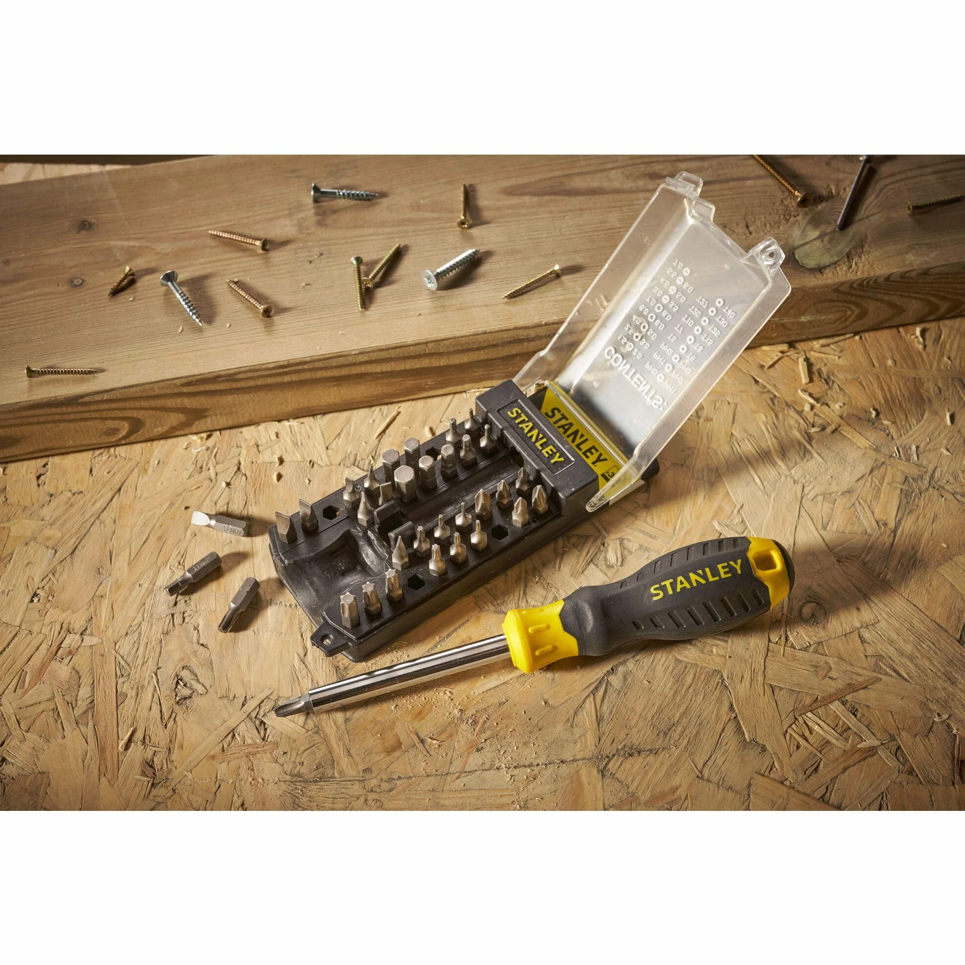 Stanley, Multibit - wkrętak/śrubokręt z zestawem bitów 34 szt., STHT0-70885