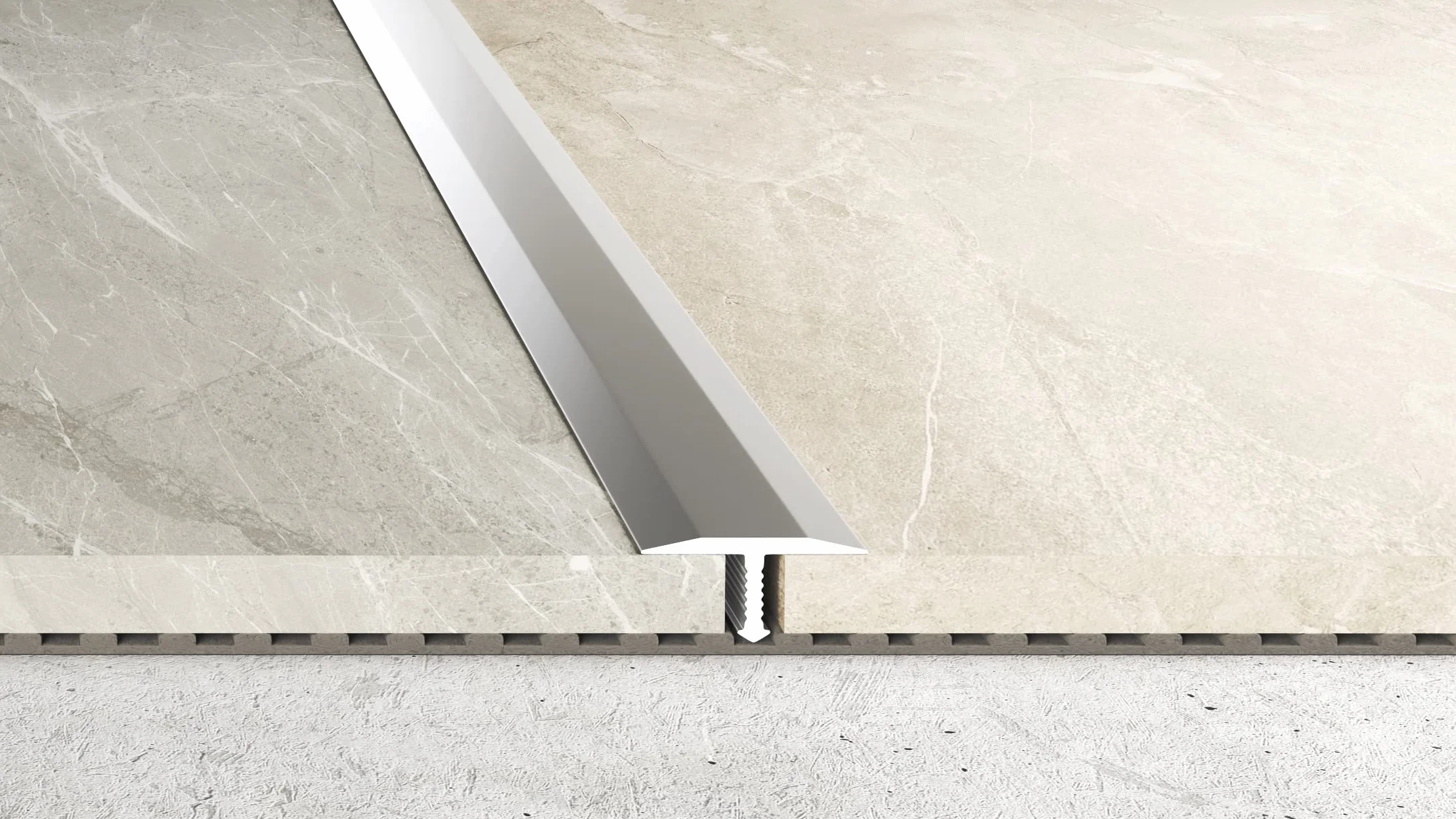 Effector | profil aluminiowy przejściowy T-profil | listwa przejściowa 26 x 9 x 1000 mm | listwa progowa drzwiowa | listwy przypodłogowe SREBRNE anodowane | profil T aluminiowy | listwa przejściowa | 1 szt.
