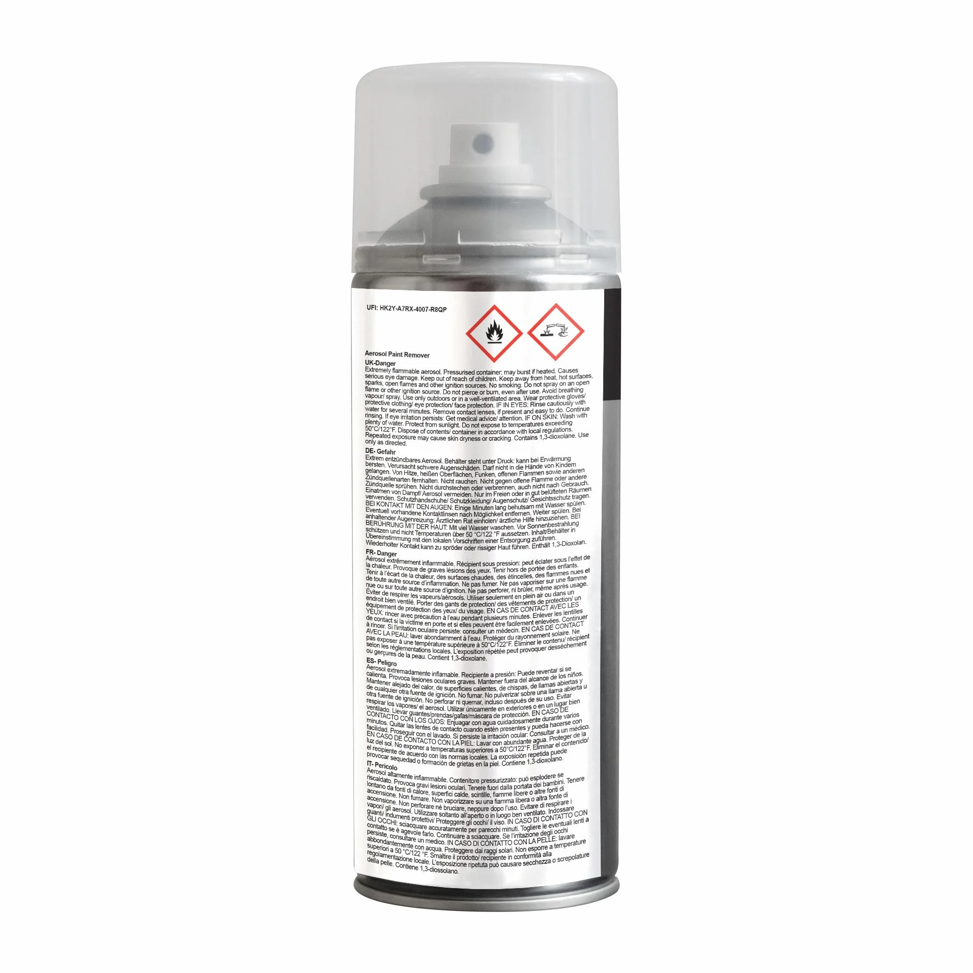 JENOLITE Spray do usuwania lakieru przemysłowego, żelowa formula, 400 ml, do metalu, drewna, cegły, betonu
