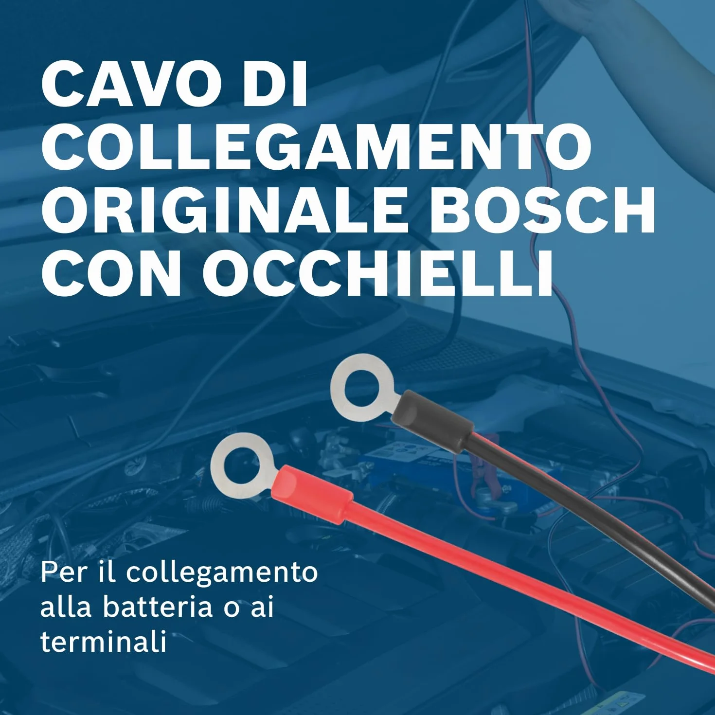 Bosch Kabel przyłączeniowy do ładowarek 40 A oczka M6 52 cm część zamienna