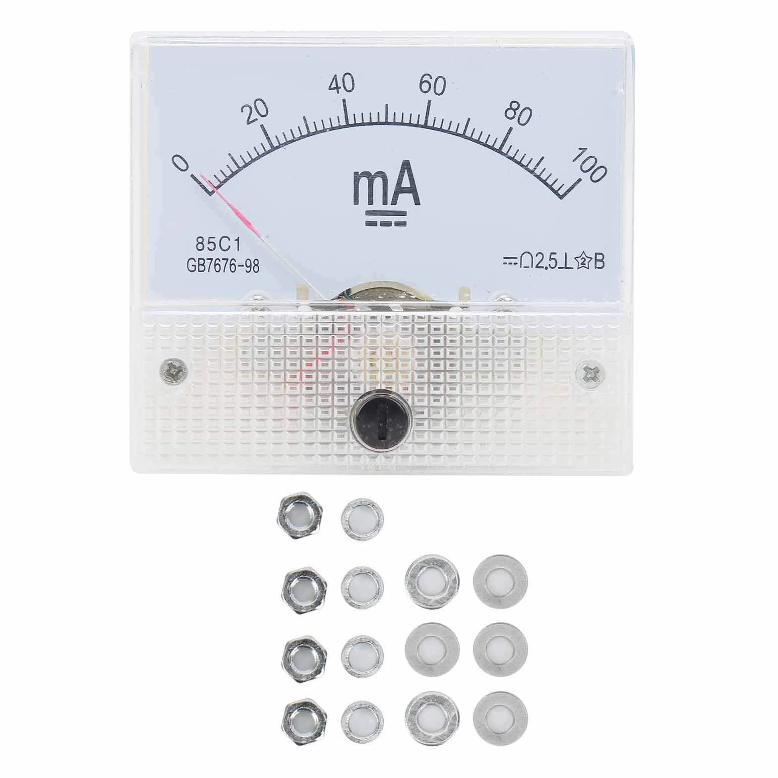 85C1 DC 0~100MA amperometr wskazówkowy analogowy wzmacniacz prądu, miernik dokładności