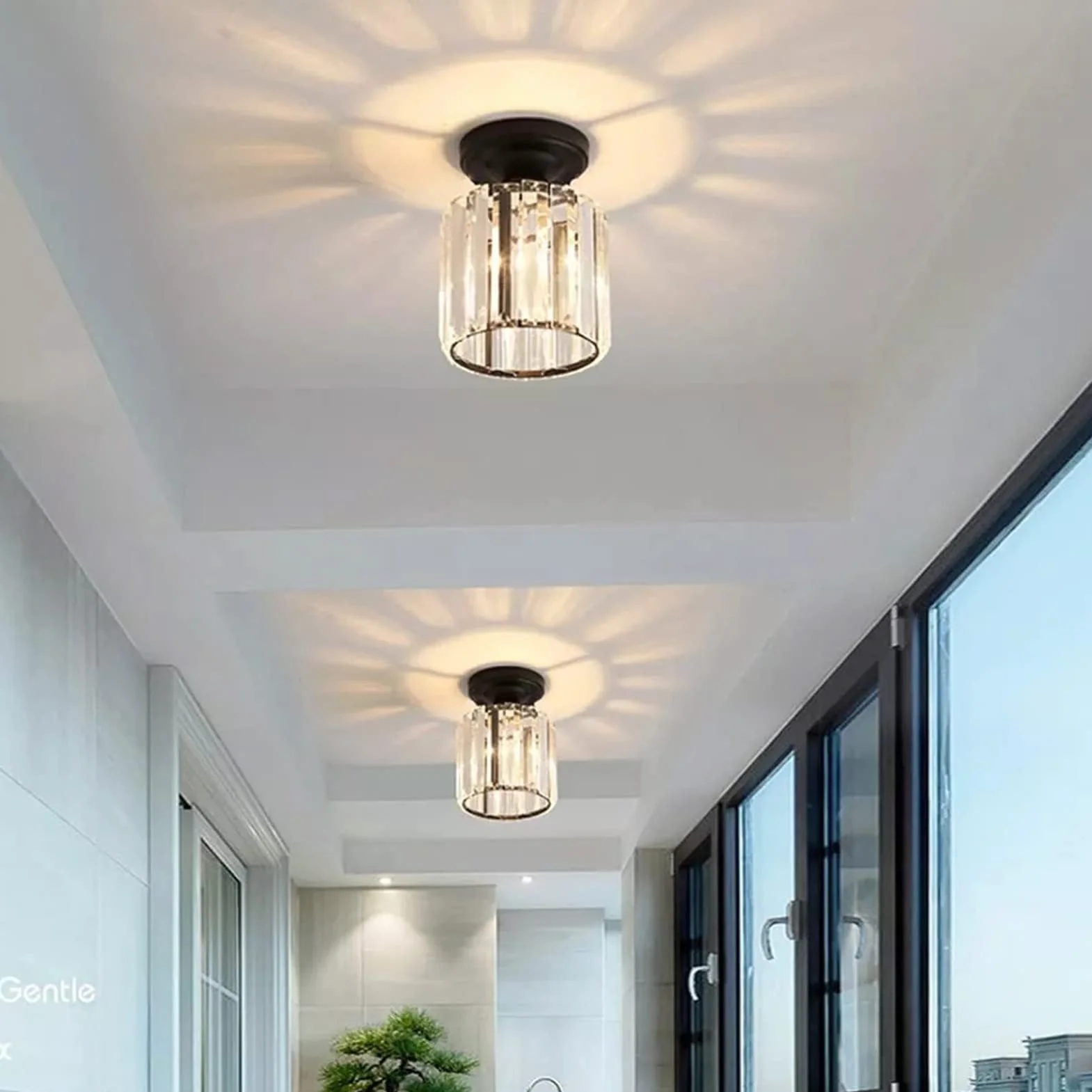 Klosz Lampy Sufitowej, E27 Fine Lighting Osłona Lampy Żyrandole Klosz do Baru Jadalnia Korytarz Salon (AUNMASah4w1mxric-11)