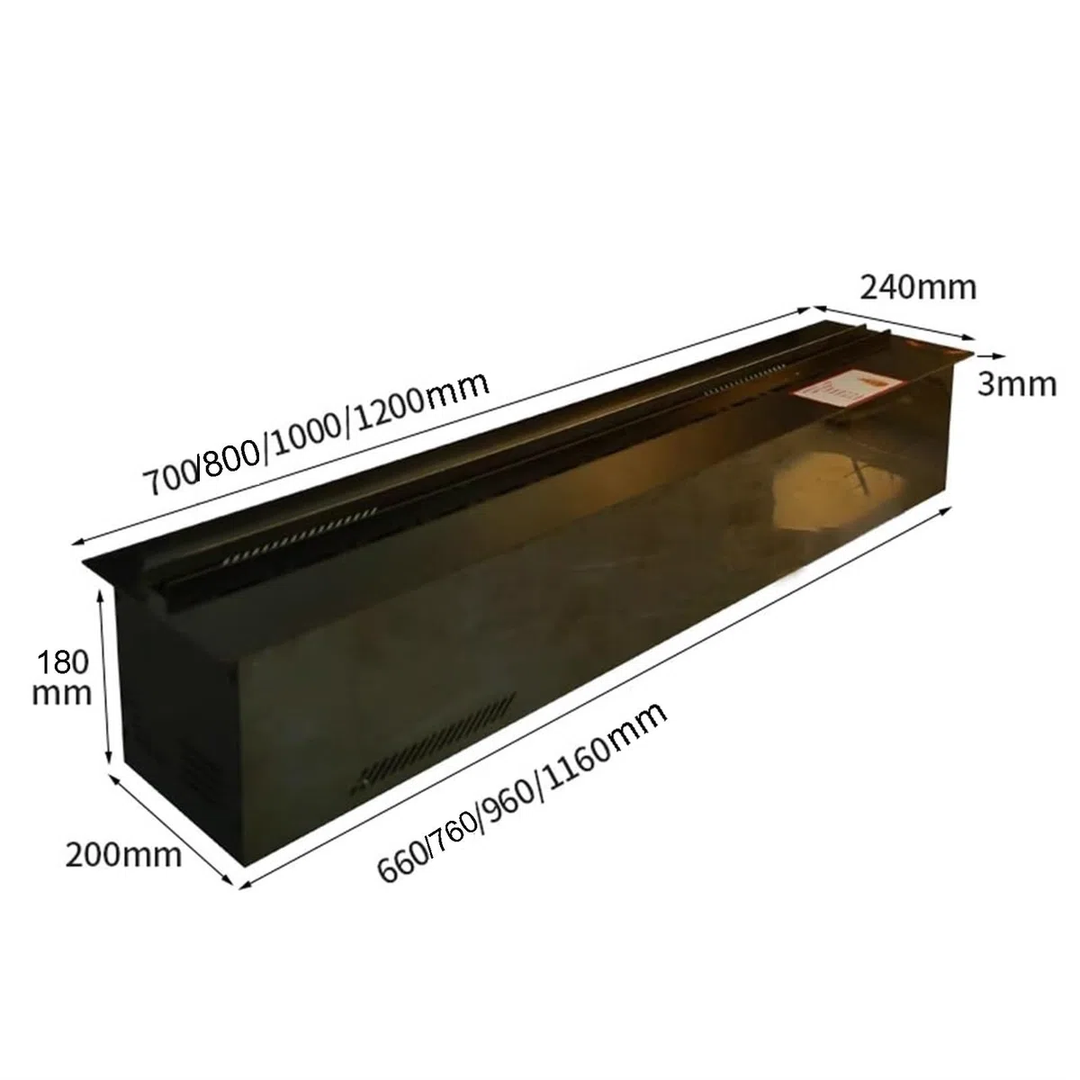Kominek atomizujący 3D, wpuszczany kominek elektryczny z ekranem LCD, kominek parowy ze zdalnym sterowaniem i kontrolą APP, regulowane 64 kolory płomienia, realistyczny kolor płomienia(70cm/27.6in)