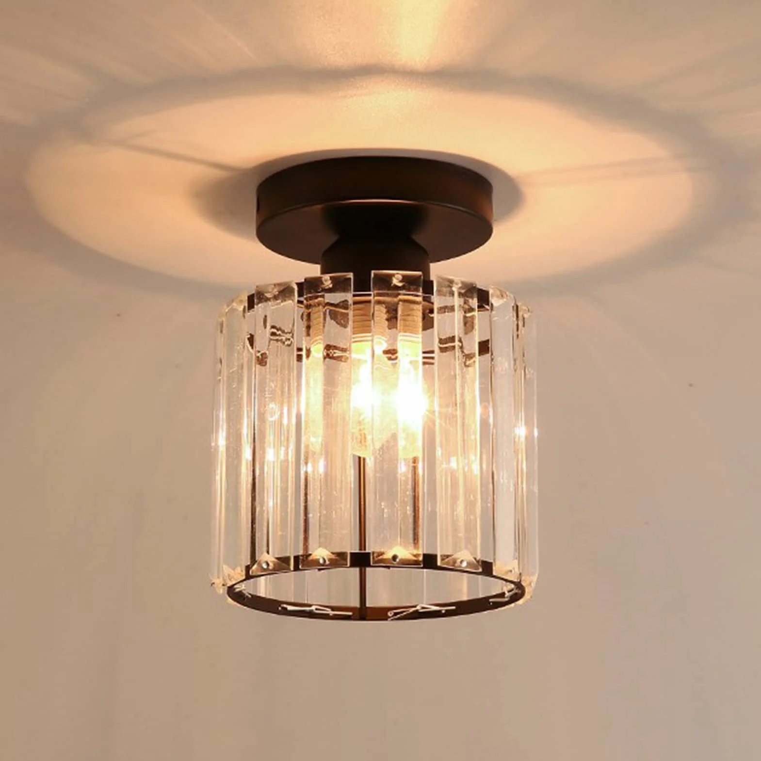 Klosz Lampy Sufitowej, E27 Fine Lighting Osłona Lampy Żyrandole Klosz do Baru Jadalnia Korytarz Salon (AUNMASah4w1mxric-11)