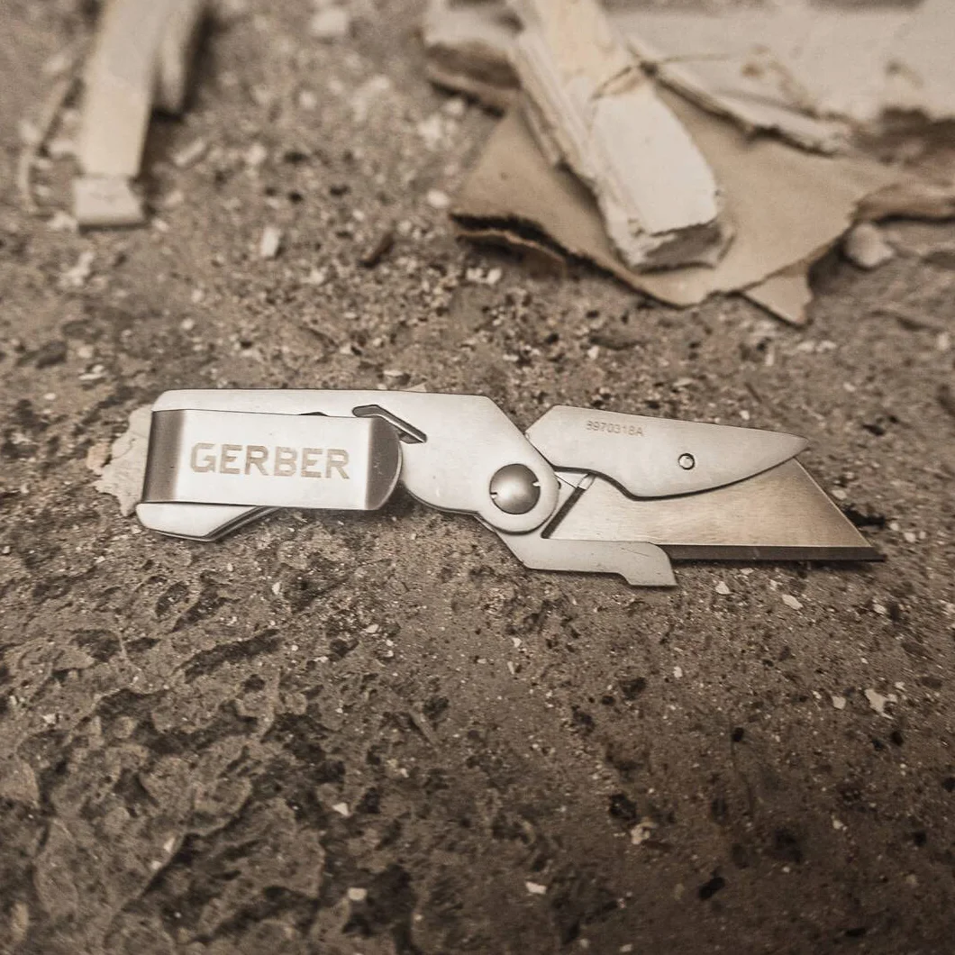 Gerber Nóż Cutter EAB Utility Lite składany 3,8 cm stal nierdzewna srebrny