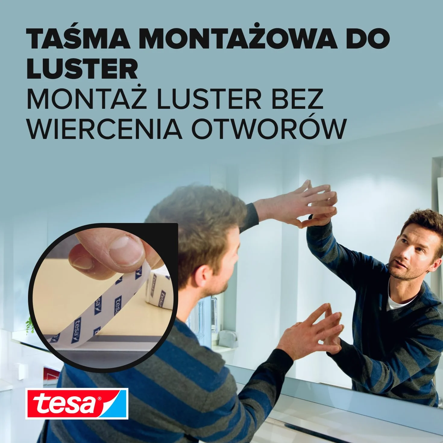Tesa Taśma Montażowa 5 m x 19 mm Biały