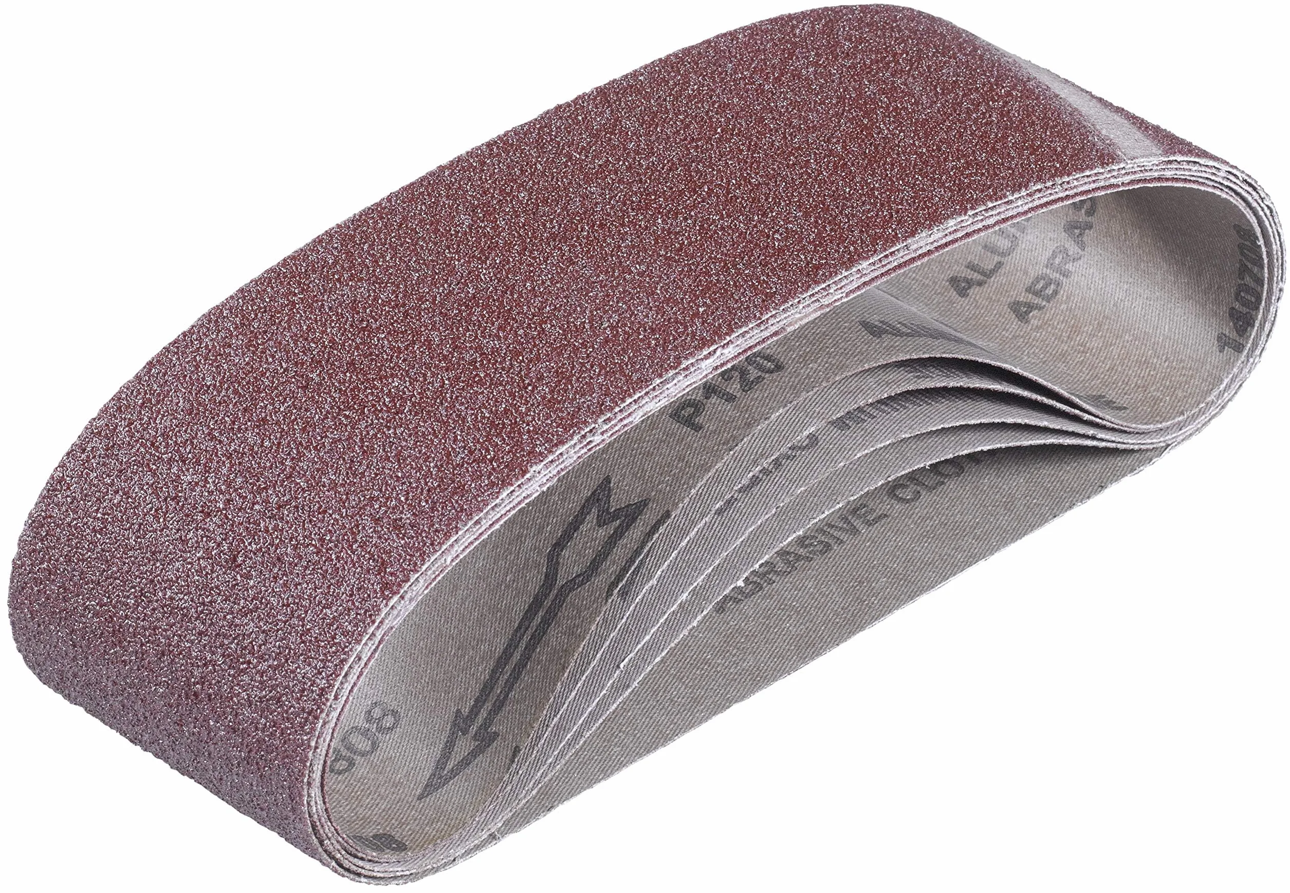 Einhell Zestaw taśm szlifierskich 75 x 533 mm (akcesoria do szlifierki taśmowej, 5 taśm szlifierskich, 75 x 533 mm, 2X P40, 2X P80, 1 x P120)