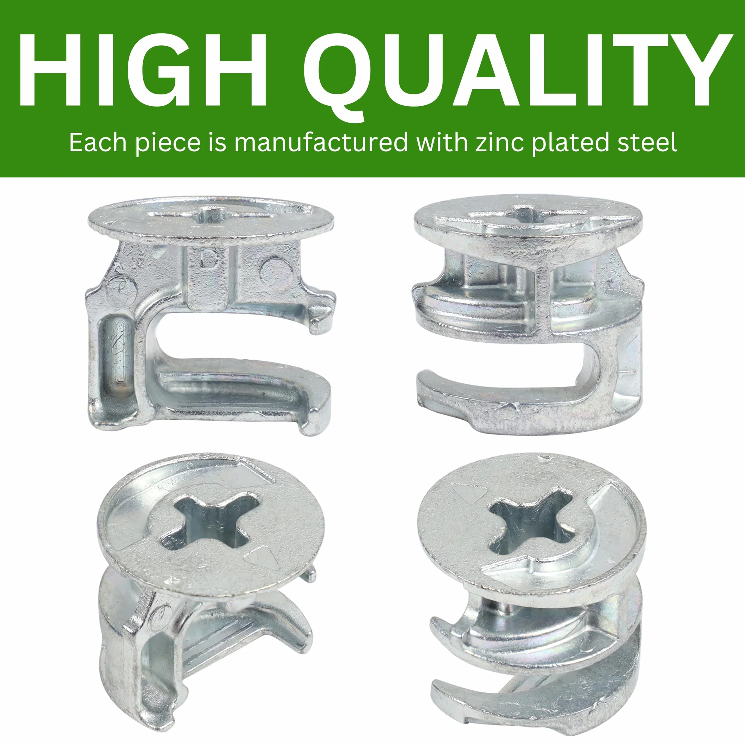 Spare Hardware Parts Nakrętka krzywkowa 18 mm | zamiennik do części IKEA # 113434 | opakowanie 10 sztuk