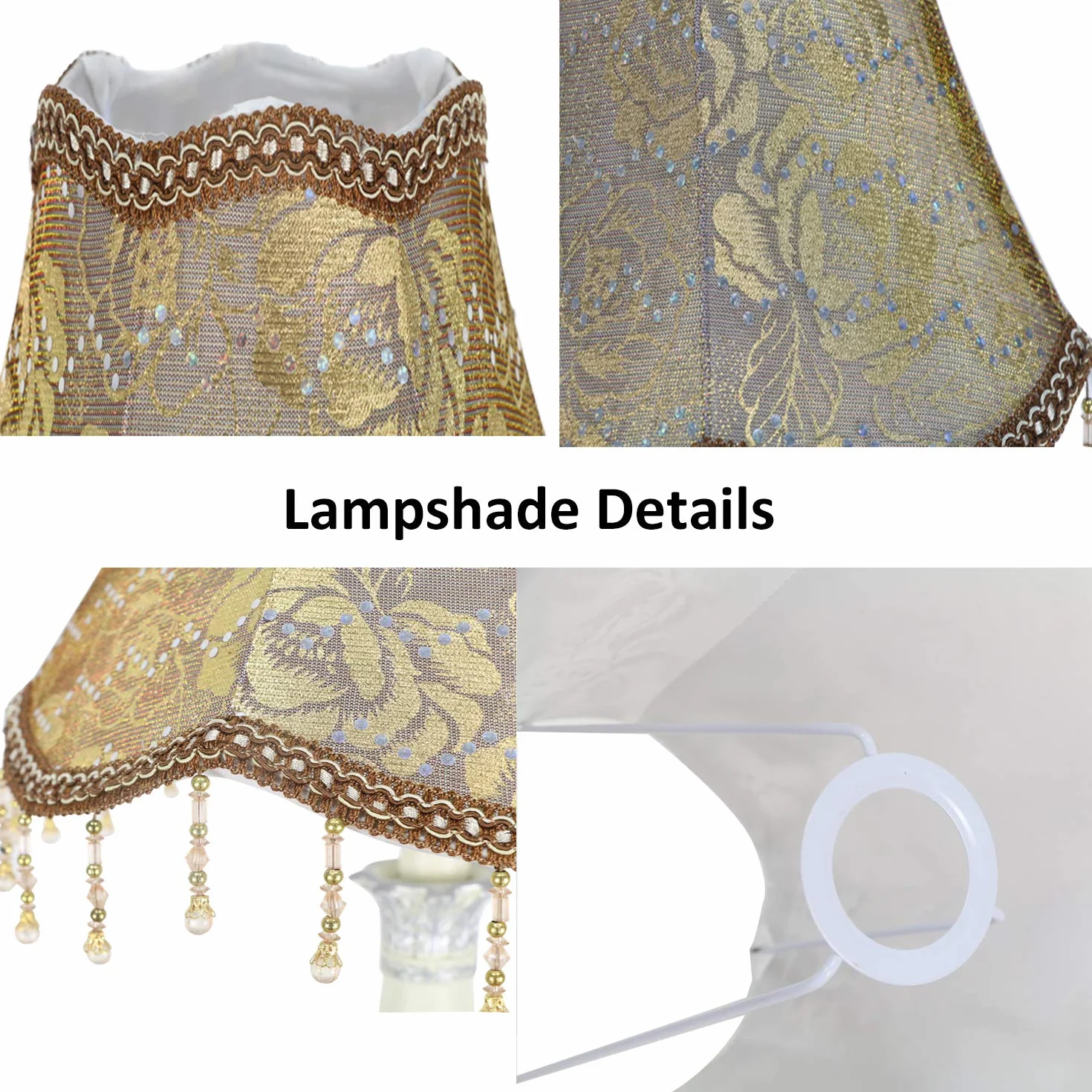 Retro Palace Klosz do Lampy Wiszącej Ręcznie Robione E14/E27 13x25x20cm Brązowy