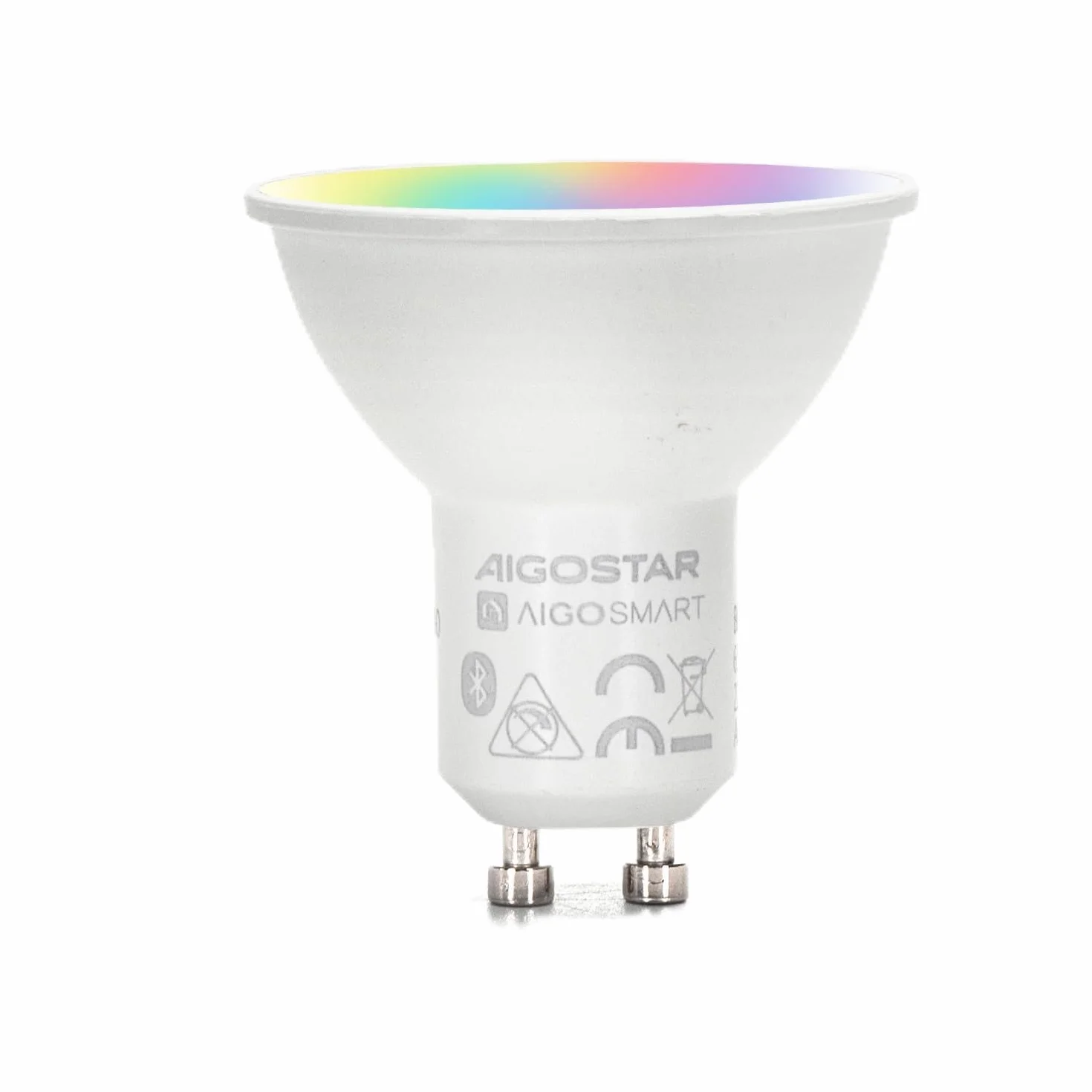 VoltShine Reflektor LED Bluetooth MESH GU10 6,5 W RGB+CCT, idealny do oświetlenia dekoracyjnego i inteligentnego zdalnego sterowania.