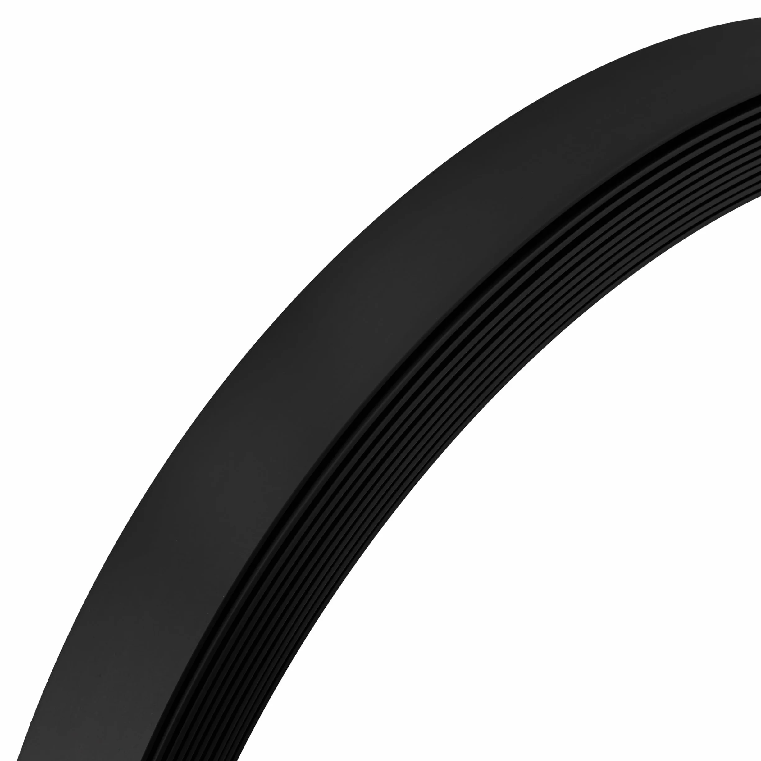 QUEST Listwa płaska PVC 20 mm samoprzylepna, listwa ozdobna wykończeniowa, profil dekoracyjny, czarny, 10 m