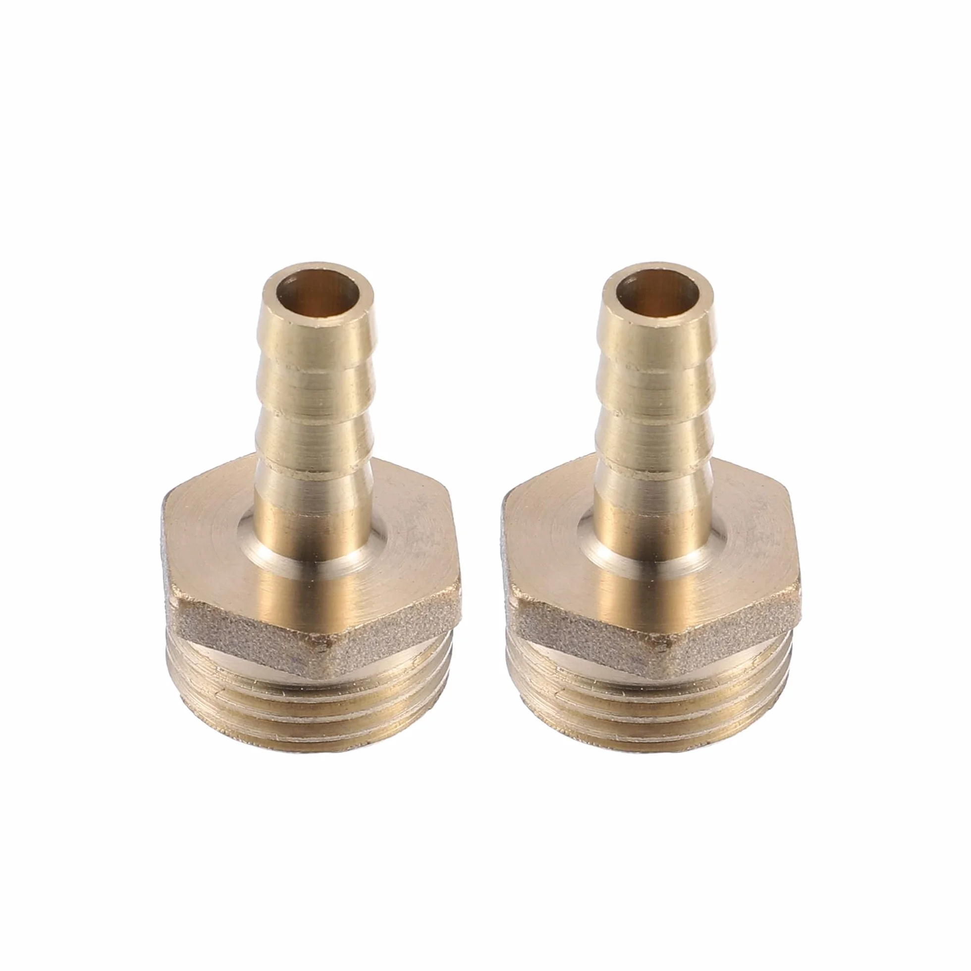 A ABSOPRO 2 Sztuk złączka karbowana 1/2" BSP męska złączka mosiężna 8mm Złącze węża