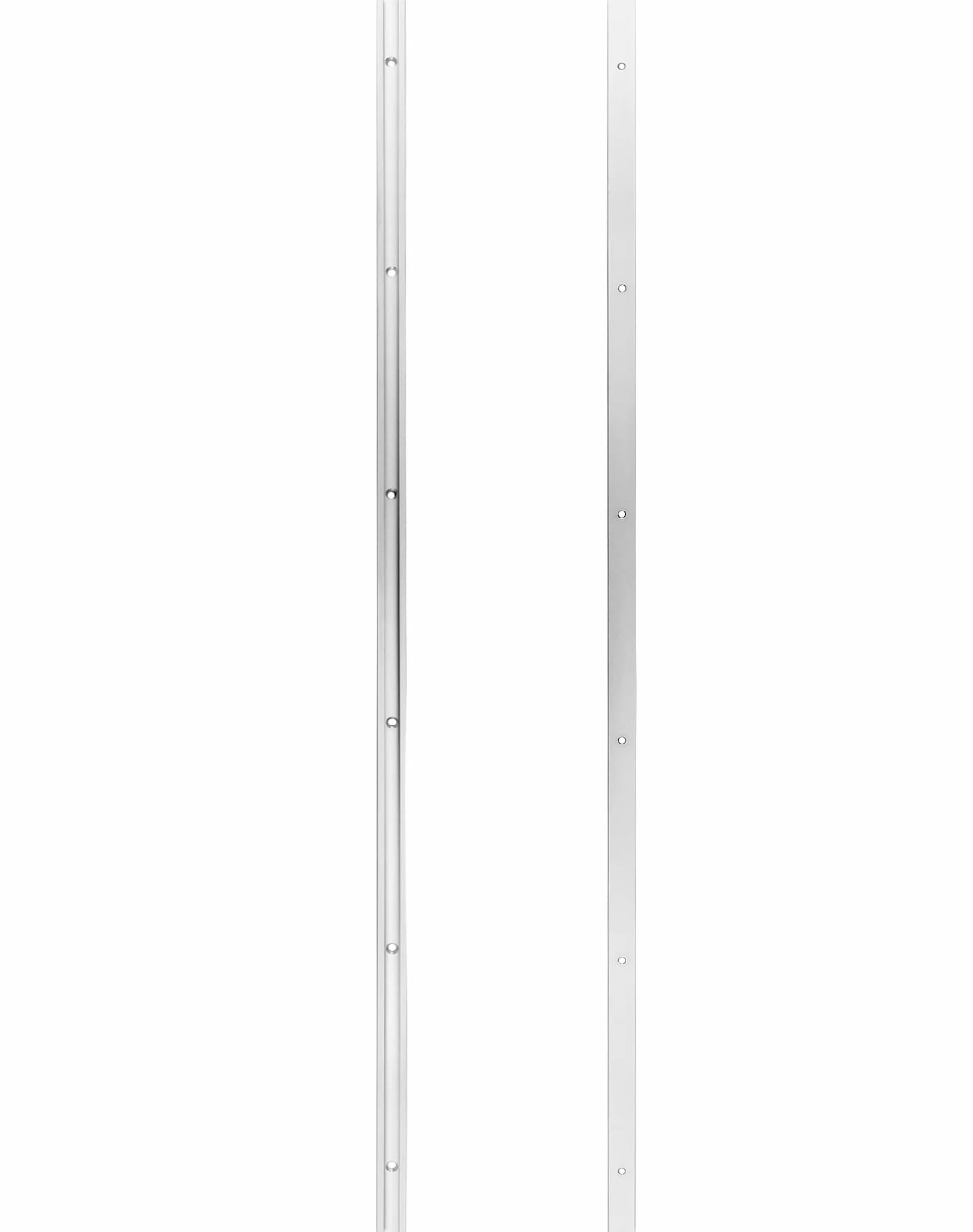 QWORK Szyna T 91 cm, aluminiowa szyna skośna z podwójnym profilem tnącym do piły stołowej 19 x 10 mm 4 sztuki