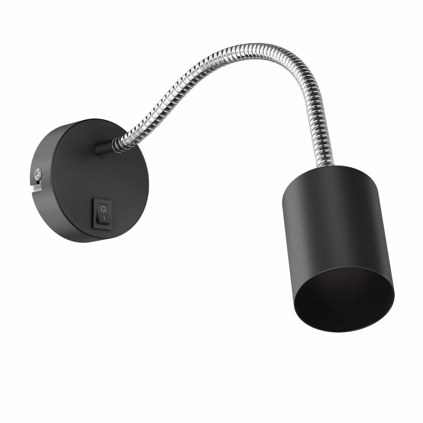 ledscom.de Lampa ścienna WAIKA GU10 60W czarny mat