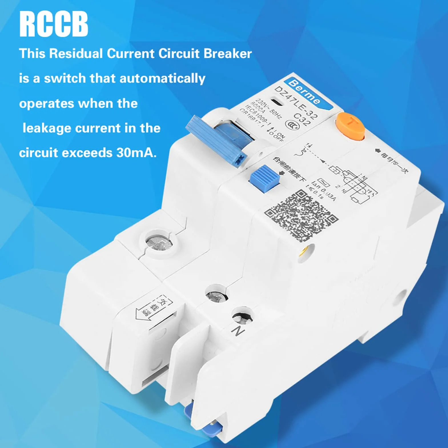 Wyłącznik Różnicowoprądowy 1P+N C32 30mA 230V