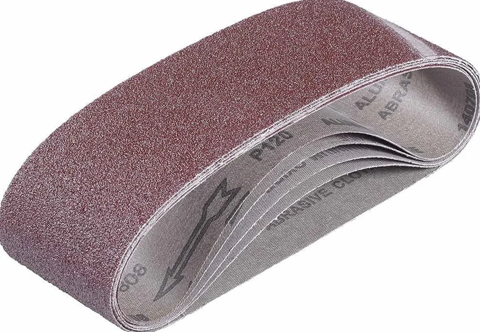 Einhell Zestaw taśm szlifierskich 75 x 533 mm (akcesoria do szlifierki taśmowej, 5 taśm szlifierskich, 75 x 533 mm, 2X P40, 2X P80, 1 x P120)