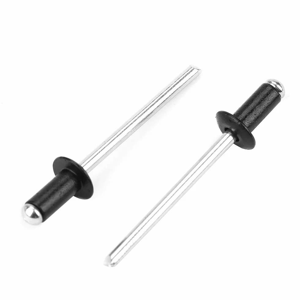 Nity POP aluminium M2.4 M3 M3.2 M4 czarne 120 sztuk