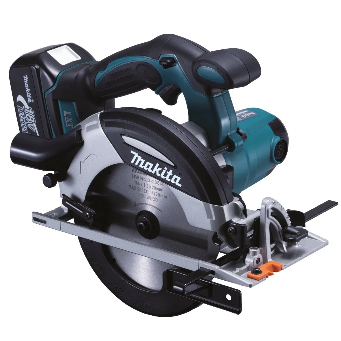 Makita Akumulatorowa ręczna pilarka tarczowa 66 mm 18 V, 2 akumulatory i ładowarka w Makpac, DHS630RFJ