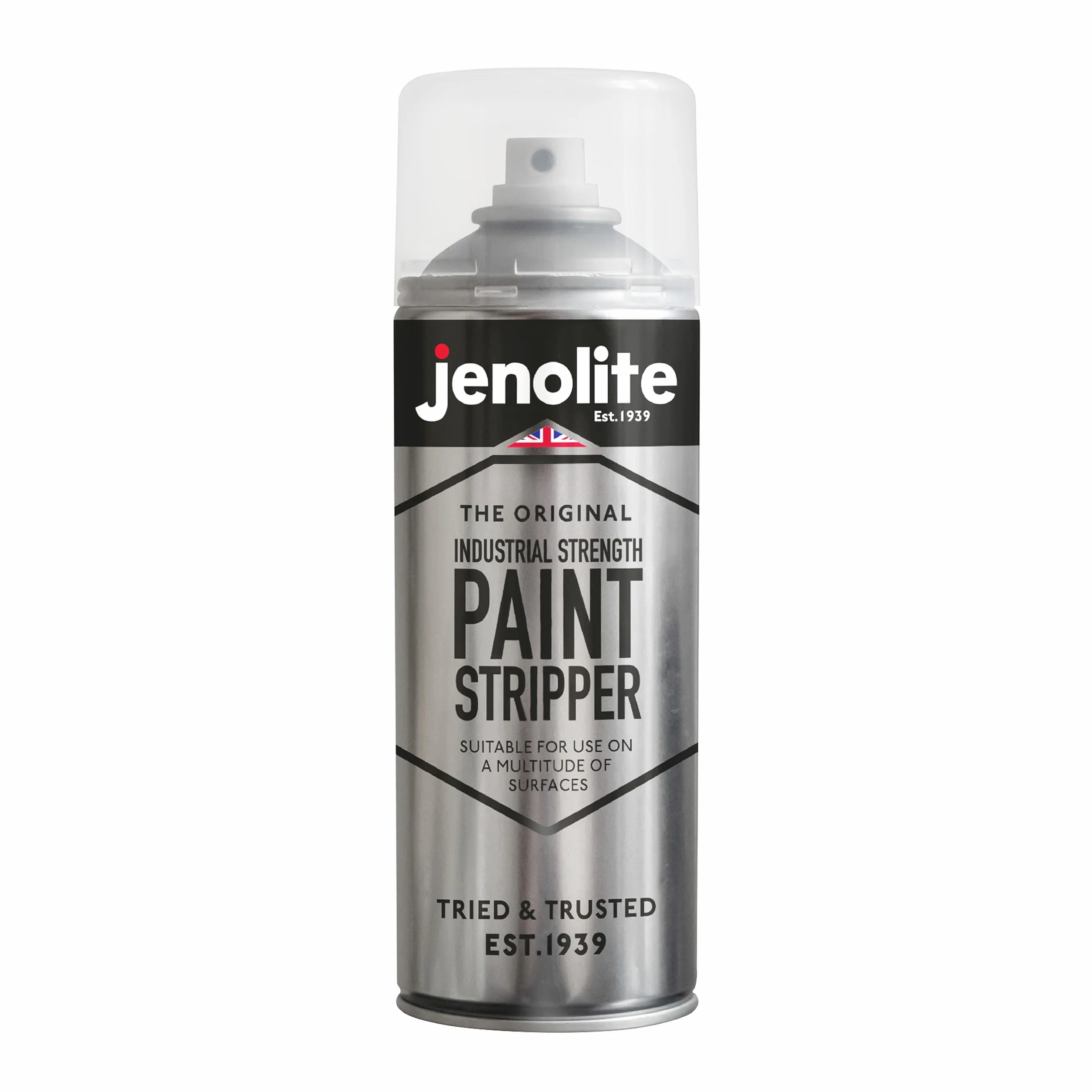 JENOLITE Spray do usuwania lakieru przemysłowego, żelowa formula, 400 ml, do metalu, drewna, cegły, betonu