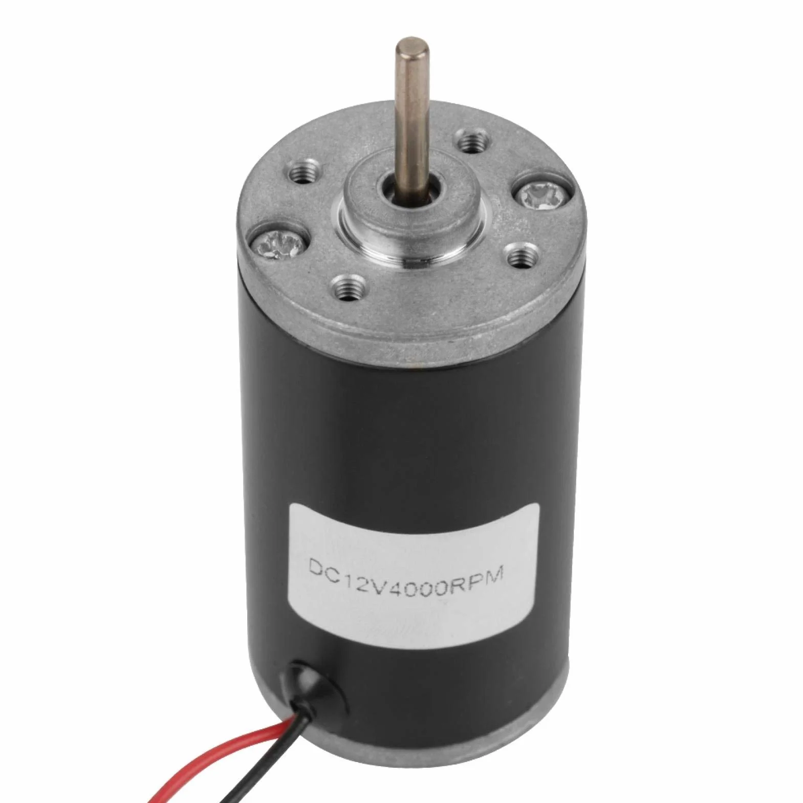 Silnik prądu stałego z magnesami trwałymi, 6 V/12 V/24 V, 21 W, wysoka prędkość CW/CCW, silnik szczotki węglowej DC, do generatora DIY (12 V 4000 obr./min)