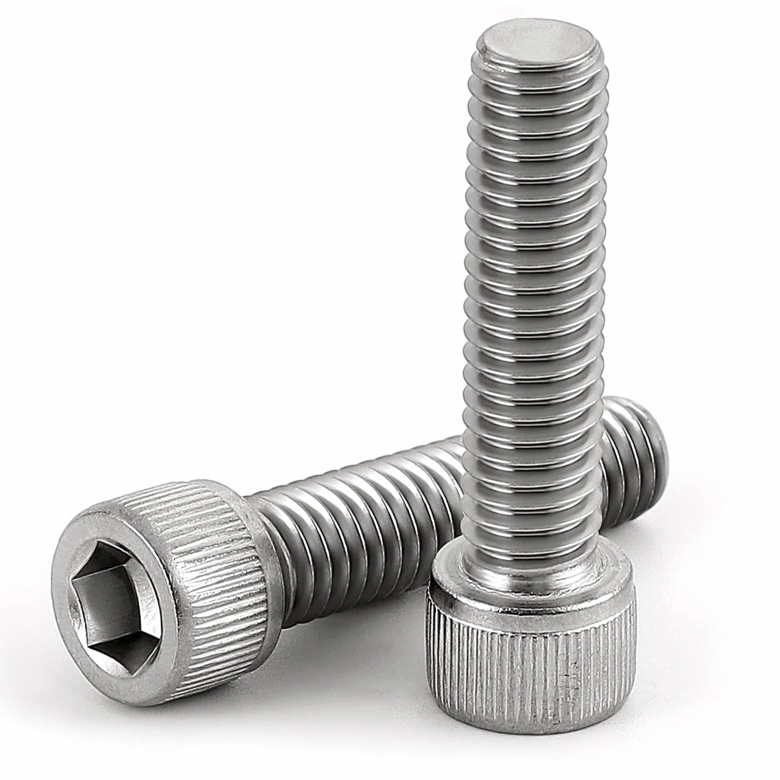 Śruby z łbem walcowym M8-1,25 x 90 mm, stal nierdzewna 304, pełny gwint, 10 szt
