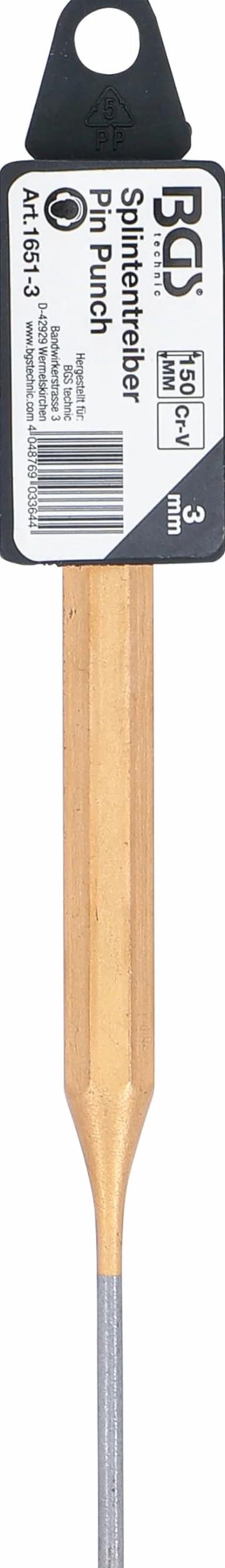 BGS 1651-3 Wybijak zawleczek 150 mm 3 mm