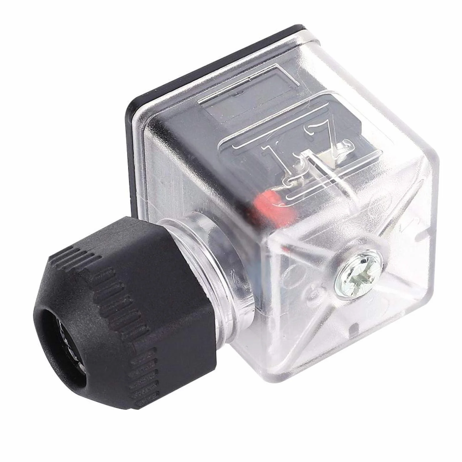 Wtyczka zaworu, 5 szt. Uniwersalna wtyczka cewki elektromagnesu hydraulicznego zaworu elektromagnetycznego, wtyczka akcesoria do zaworów elektromagnetycznych Złącze elektryczne(24V)