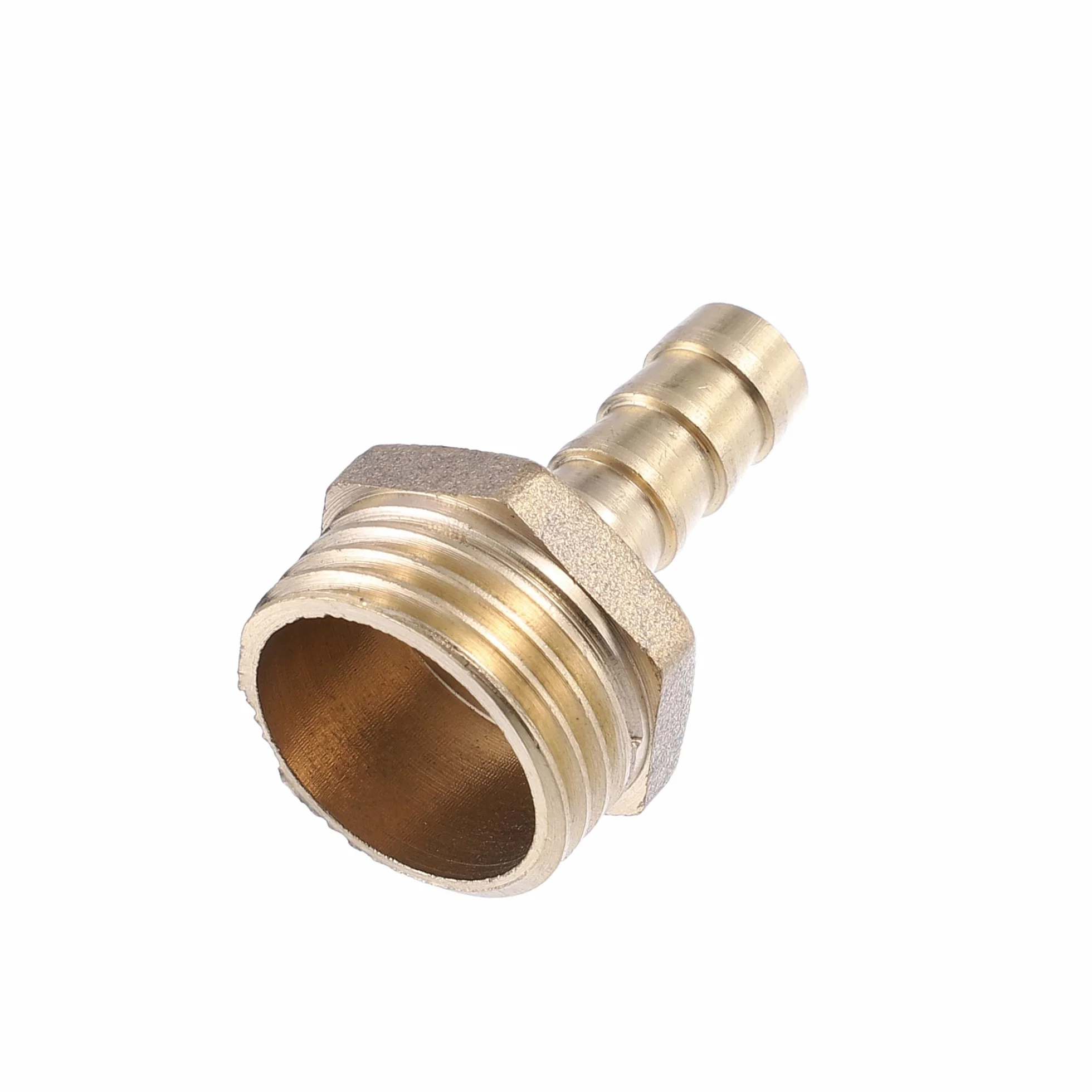A ABSOPRO 2 Sztuk złączka karbowana 1/2" BSP męska złączka mosiężna 8mm Złącze węża