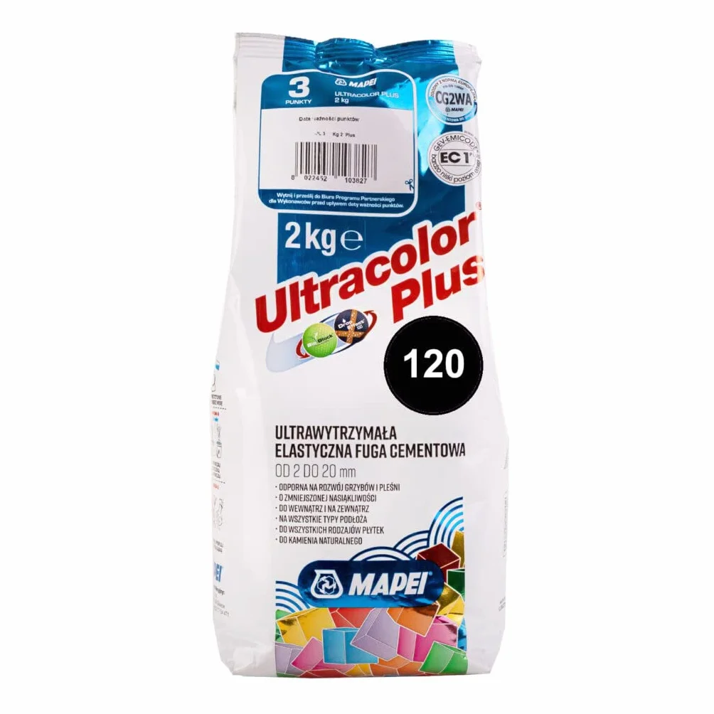Fuga cementowa MAPEI ULTRACOLOR PLUS 2kg 120 czarny