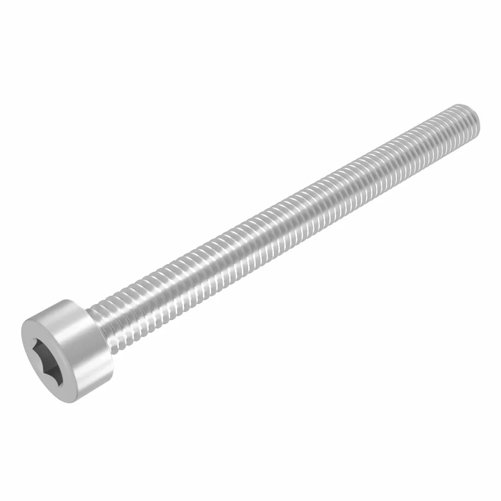 SECCARO Śruba cylindryczna M8 x 90 mm, stal nierdzewna V2A VA A2, DIN 912 / ISO 4762, gniazdo sześciokątne, pełny gwint, 20 sztuk