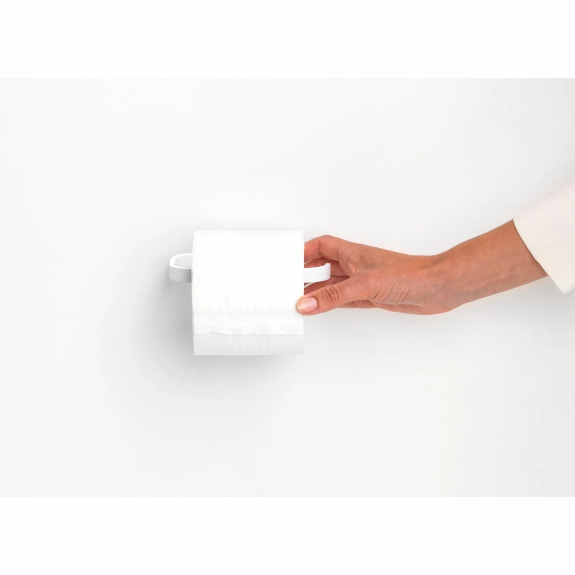 Brabantia Mindset Uchwyt na Rolkę Papieru Toaletowego Fresh White 4.2 x 8.6 x 14 cm