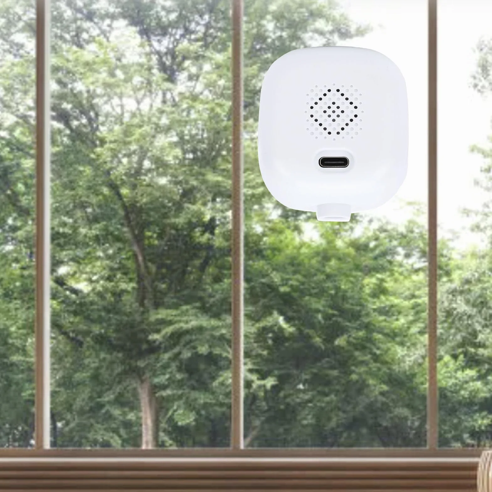 Bewinner Kamera Bezpieczeństwa 2K do Okien z rozdzielczością 4 MP, Wi-Fi 5 GHz 2,4 GHz, Mocowanie Bez Wiercenia, Szeroki Kąt Widzenia 140°, Detekcja Ruchu AI do Monitorowania Domu
