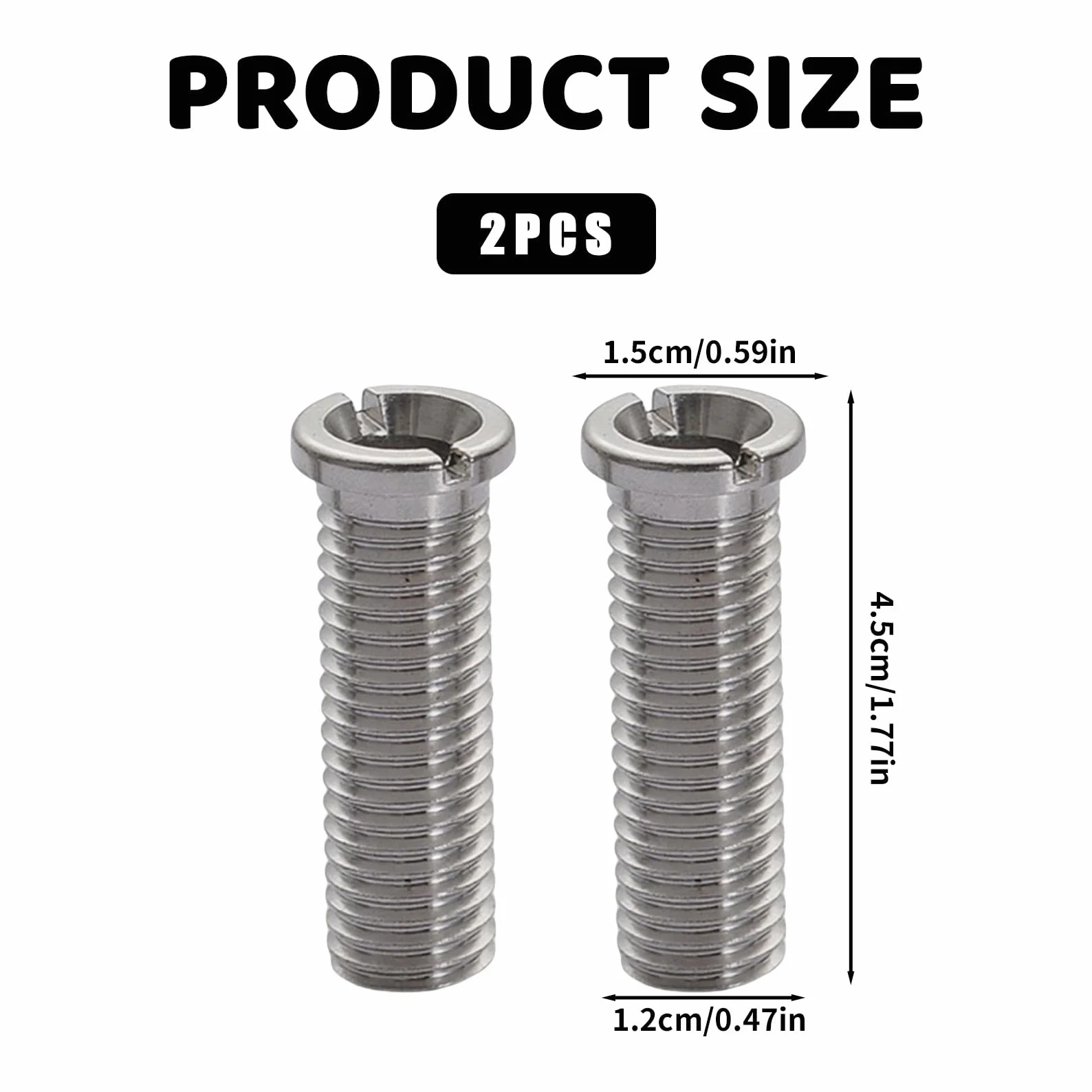 2 szt. M12x45 śruby drążone zlewozmywak, zawór sitowy ze stali nierdzewnej 304 śruby drążone części zamienne, stal nierdzewna Schock metryczna M12 zestaw śrub do syfonu umywalkowego Franke
