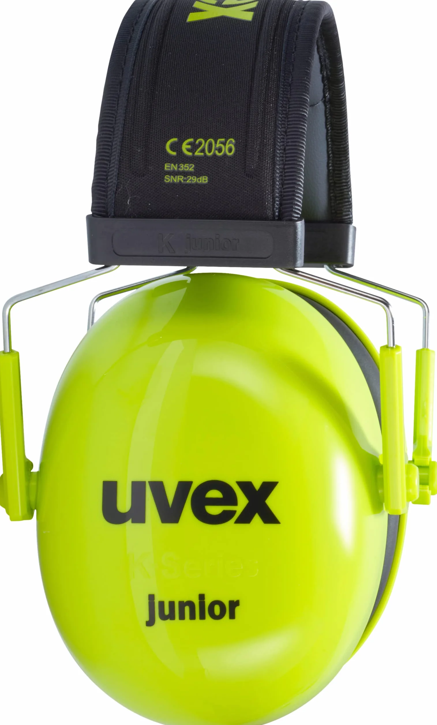 Uvex K junior - wyściełane nauszniki dla dzieci - SNR 29 dB i regulacja długości