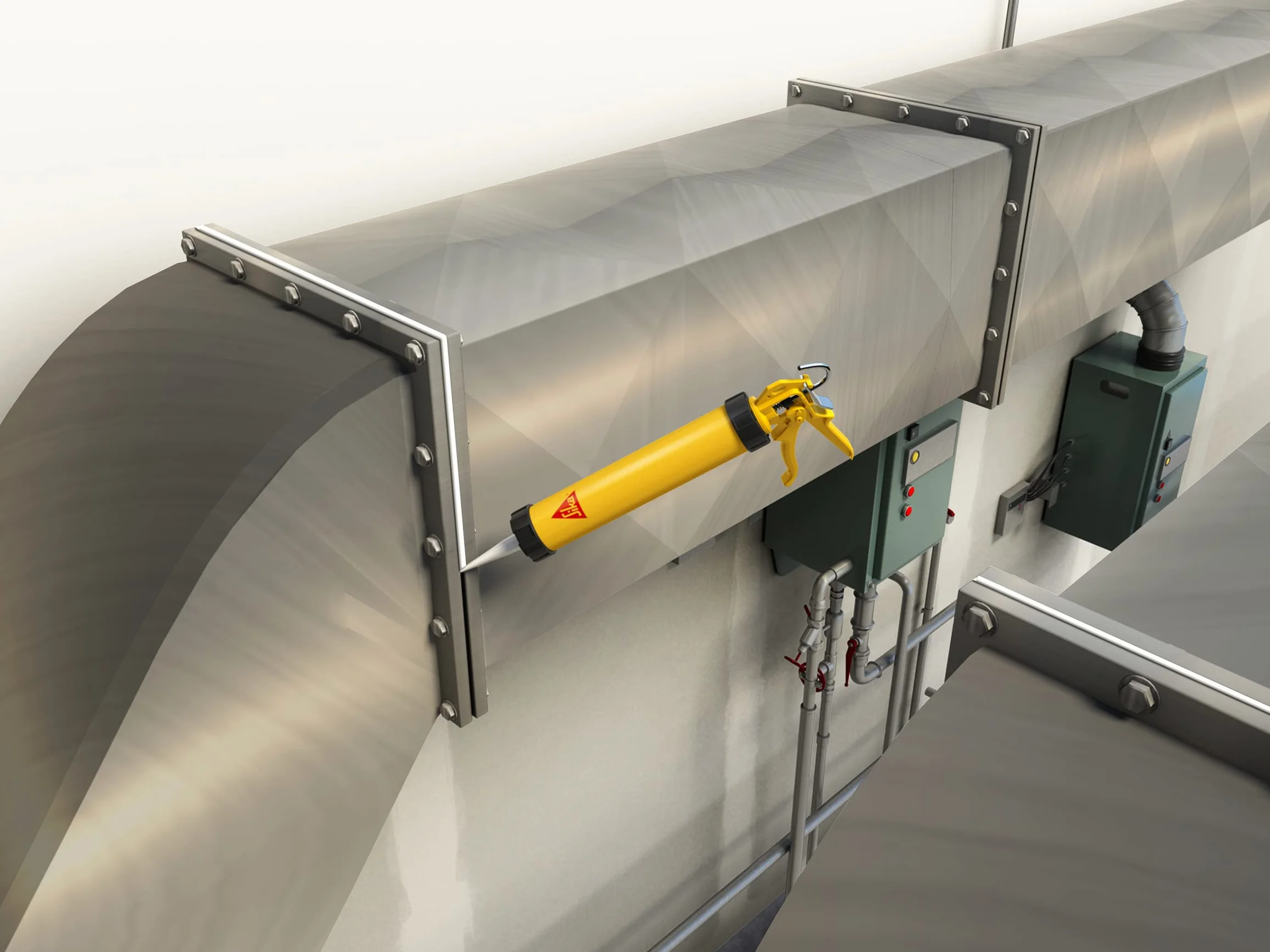 Sika Flex Klej Budowlany Jasnoszary 290 ml