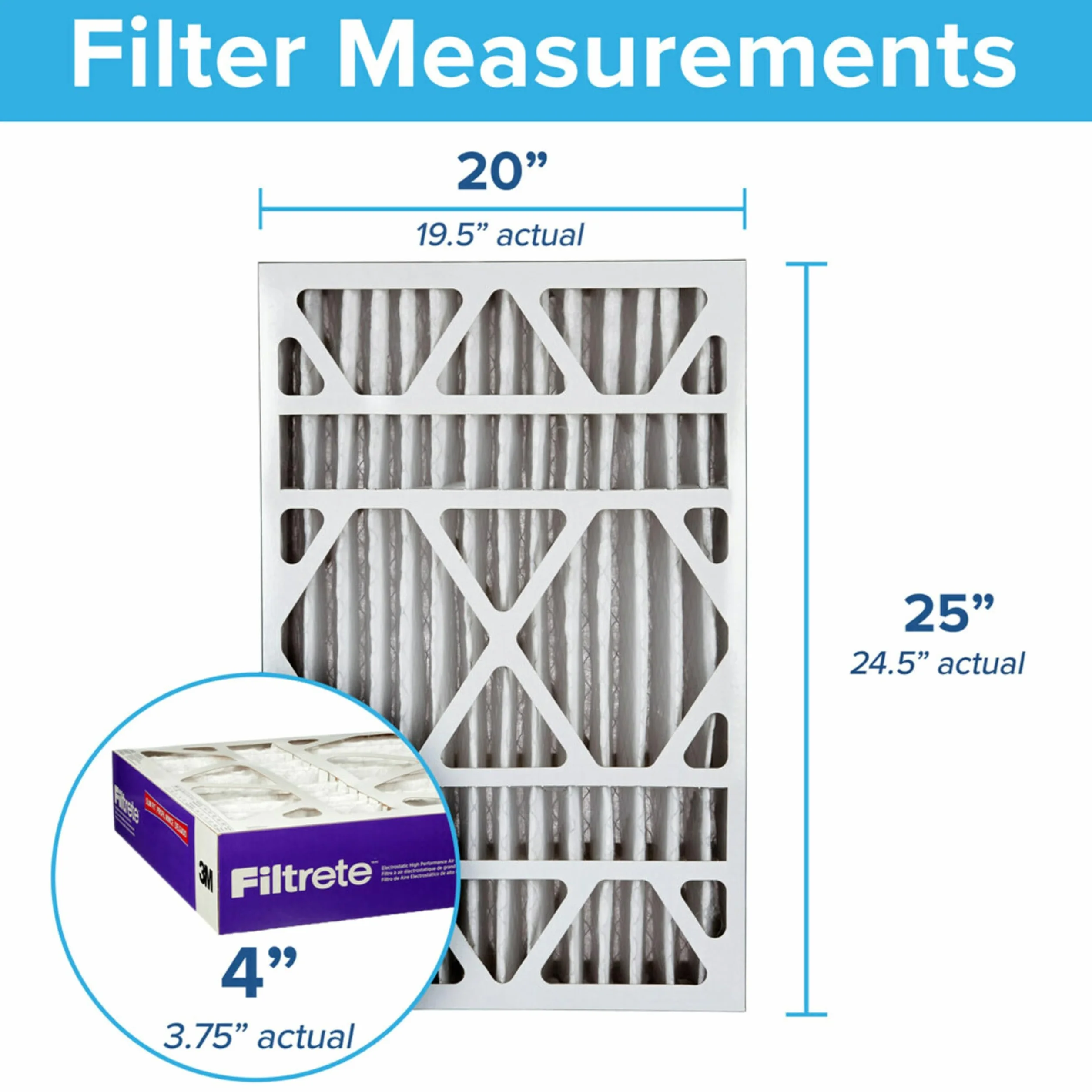 Filtrete Filtr powietrza, MPR 1550, MERV 12, zdrowy tryb życia, ultra alergeny, zdrowy tryb życia, 12-miesięczny, głęboko plisowany, 10 cali, 4 filtry powietrza