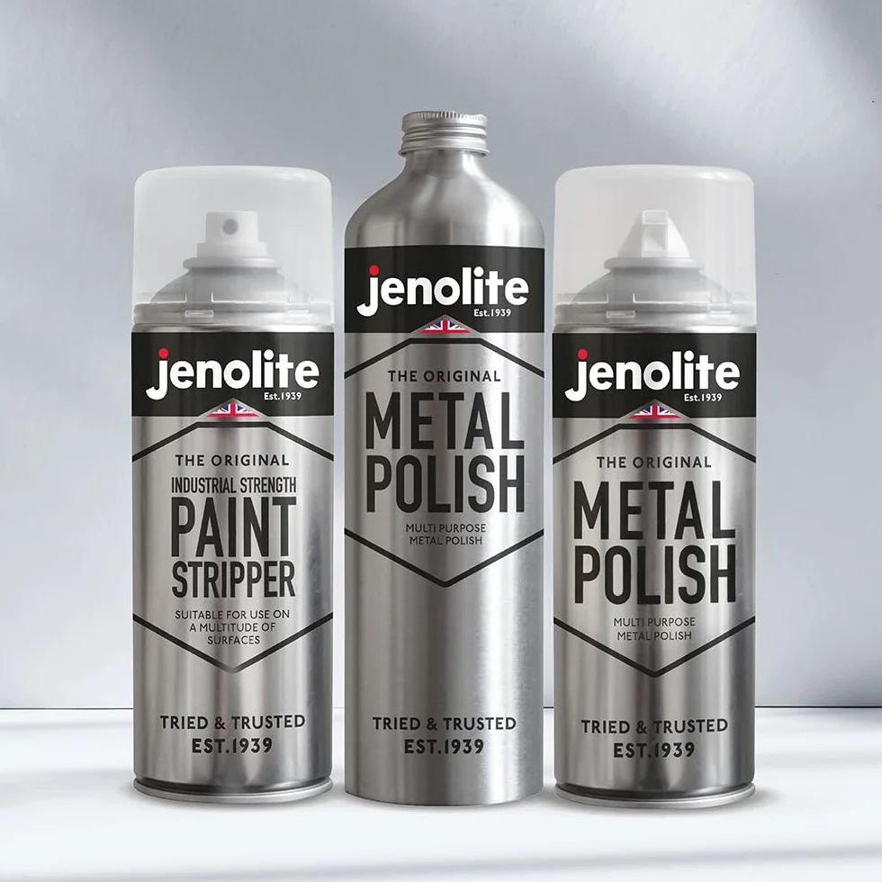 JENOLITE Spray do usuwania lakieru przemysłowego, żelowa formula, 400 ml, do metalu, drewna, cegły, betonu