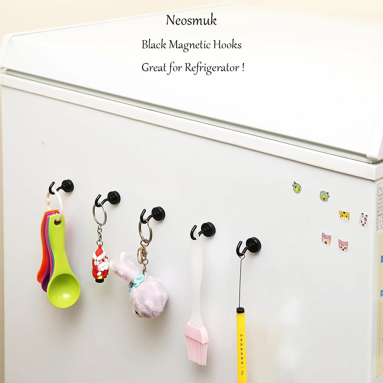 Neosmuk Haczyki Magnetyczne 10 kg 6 sztuk Wytrzymałe Magnesy z Haczykiem