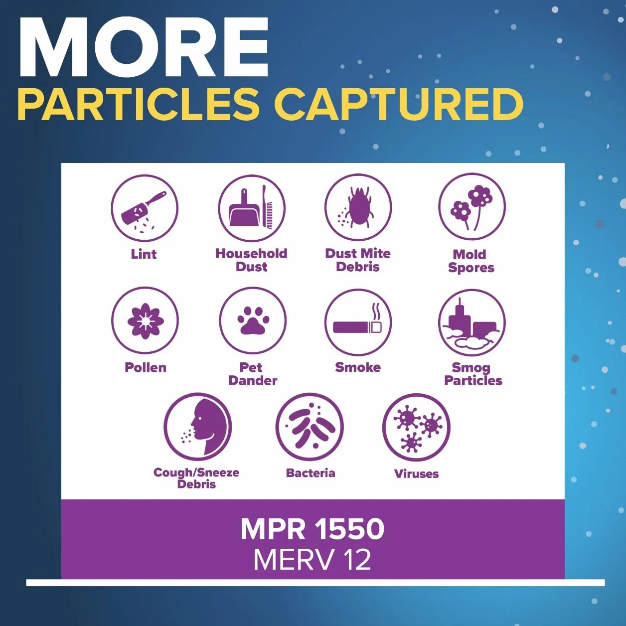 Filtrete Filtr powietrza, MPR 1550, MERV 12, zdrowy tryb życia, ultra alergeny, zdrowy tryb życia, 12-miesięczny, głęboko plisowany, 10 cali, 4 filtry powietrza