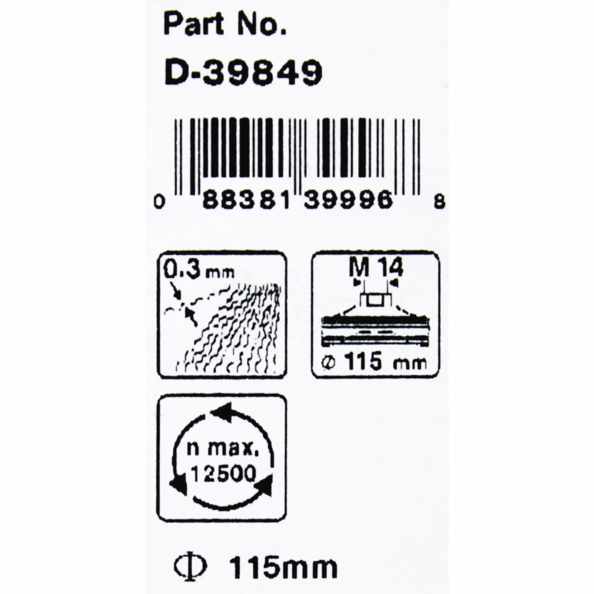 Makita Szczotka stożkowa 115 mm D-39849