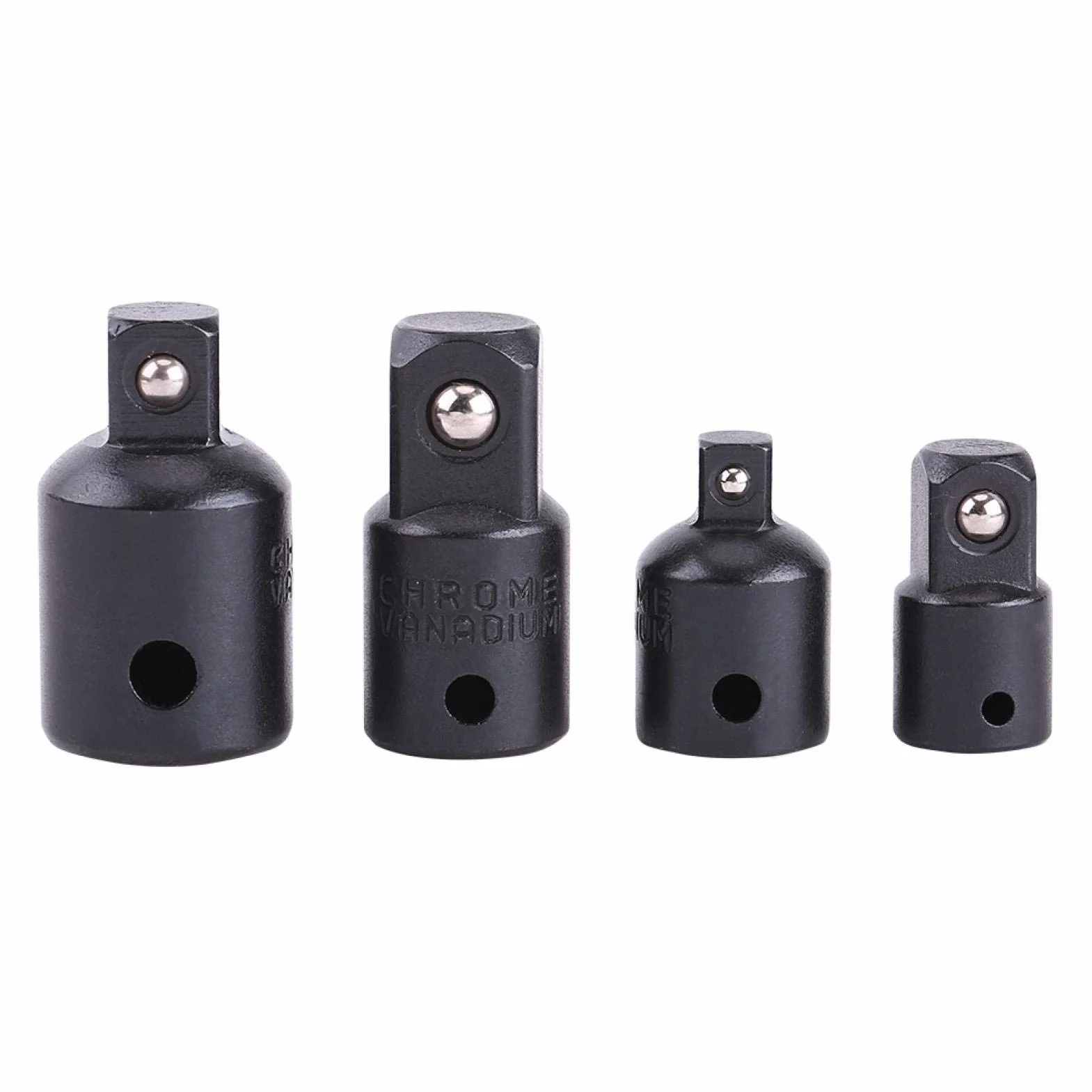 Akozon Zestaw adapterów zwiększających i redukcyjnych 4 szt. Adapter Konwerter 1/2"1/4" 3/8"Do nasadek i końcówek