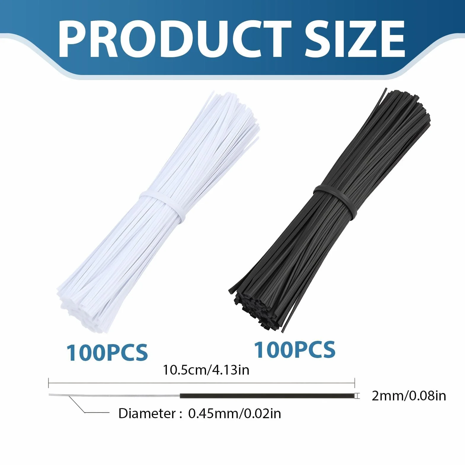 Cable Ties, opaski kablowe, opaski kablowe wielokrotnego użytku, 200 sztuk, drut żelazny powlekany tworzywem sztucznym, wszechstronne zastosowanie opaski kablowe do wiązania, mocowania i