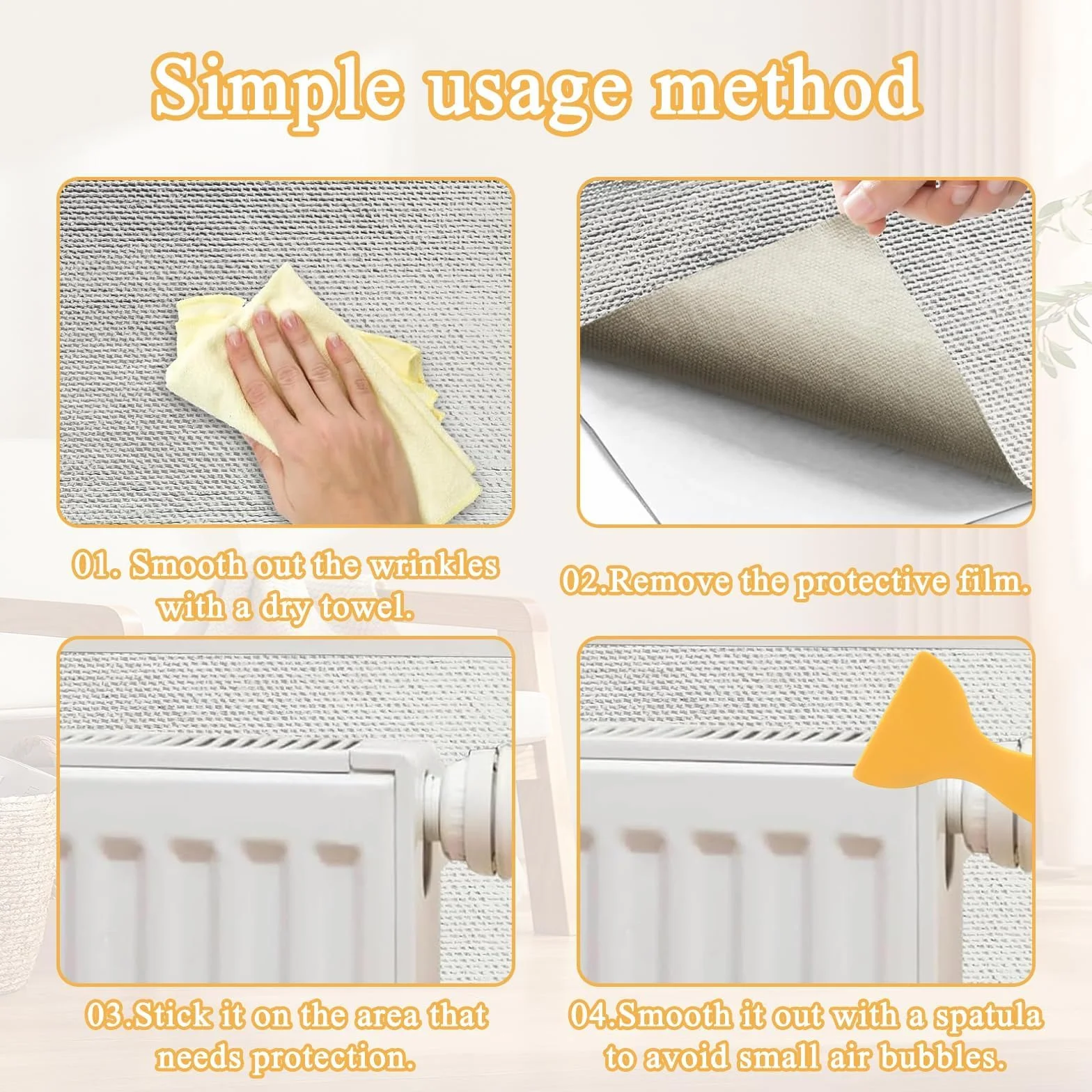 3 Izolacja termiczna Naklejka izolacyjna z włókna szklanego Koc izolacyjny z samoprzylepnym aluminiowym podkładem 30 x 100 cm