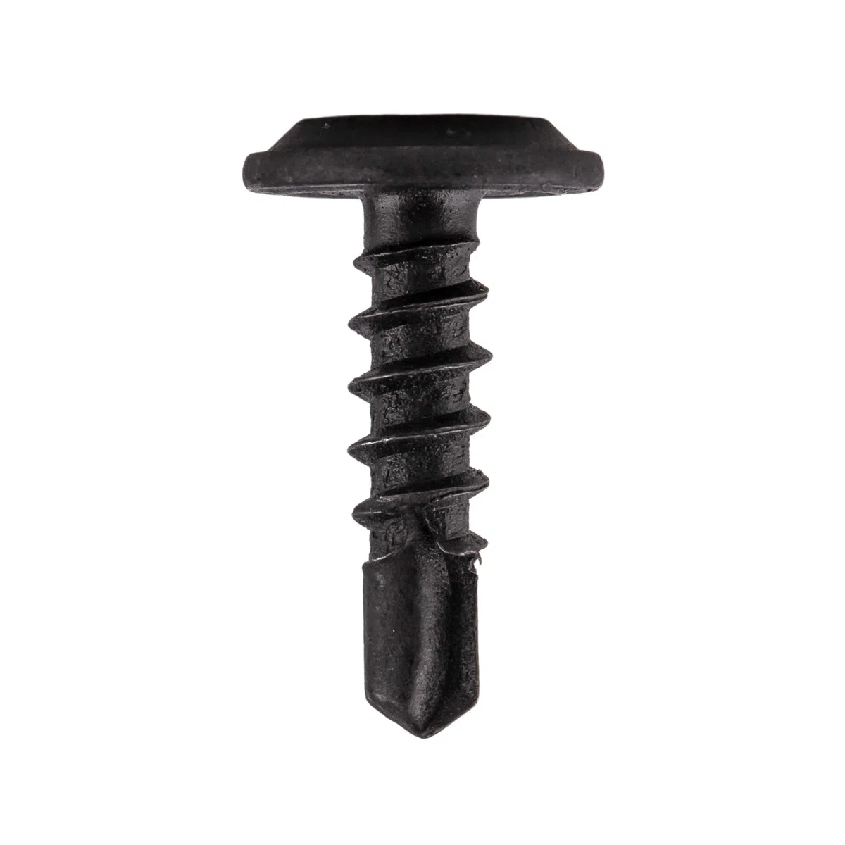 MIVOS Wkręty samowiertne fosfatowane czarne – 16 x 4,2 mm – 100 sztuk – śruby montażowe – śruby do płyt gipsowo-kartonowych – wkręty do płyt gipsowo-włóknowych